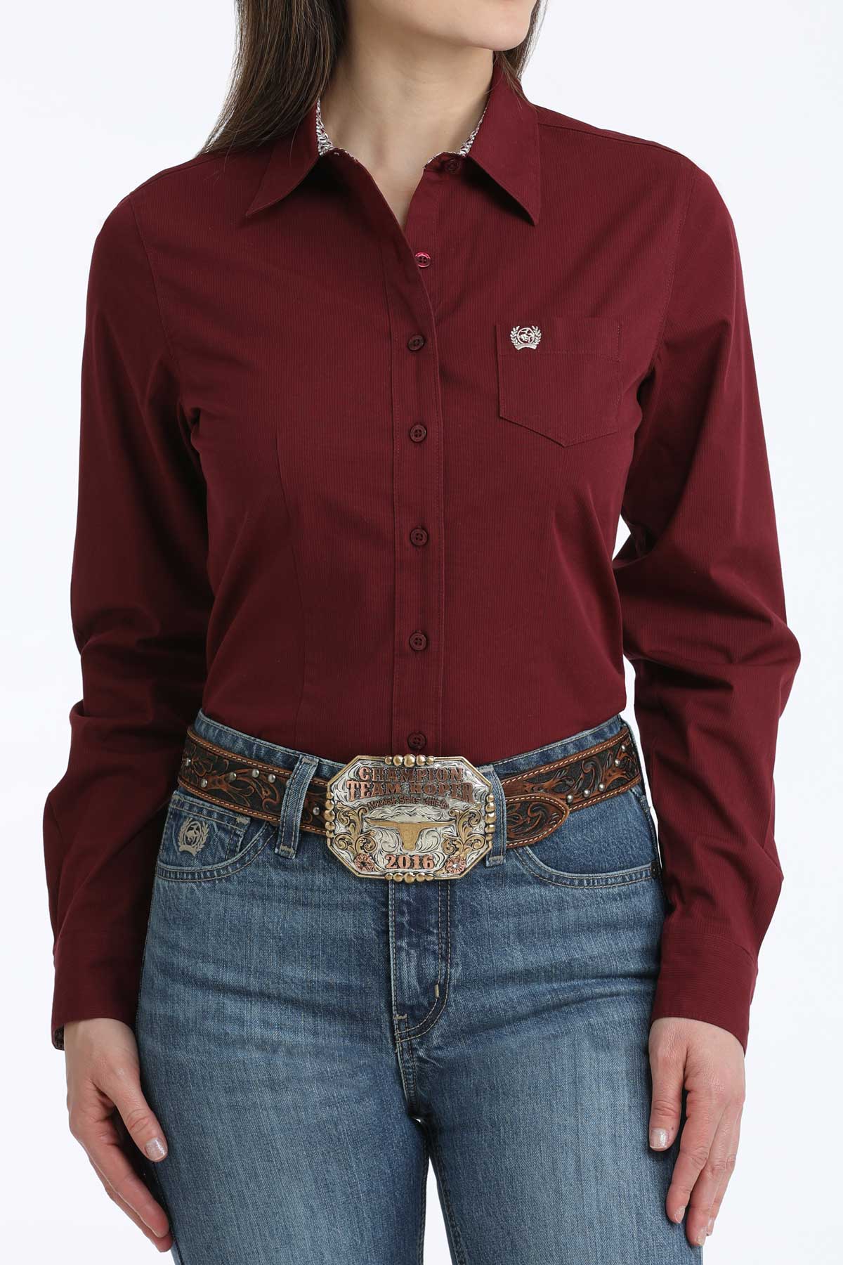 Ladies Cinch ~ Burgundy - Image 6