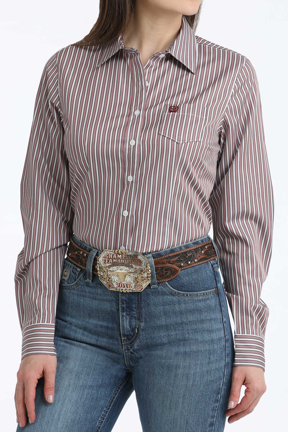 Ladies Cinch ~ Mulberry Stripe - Image 6