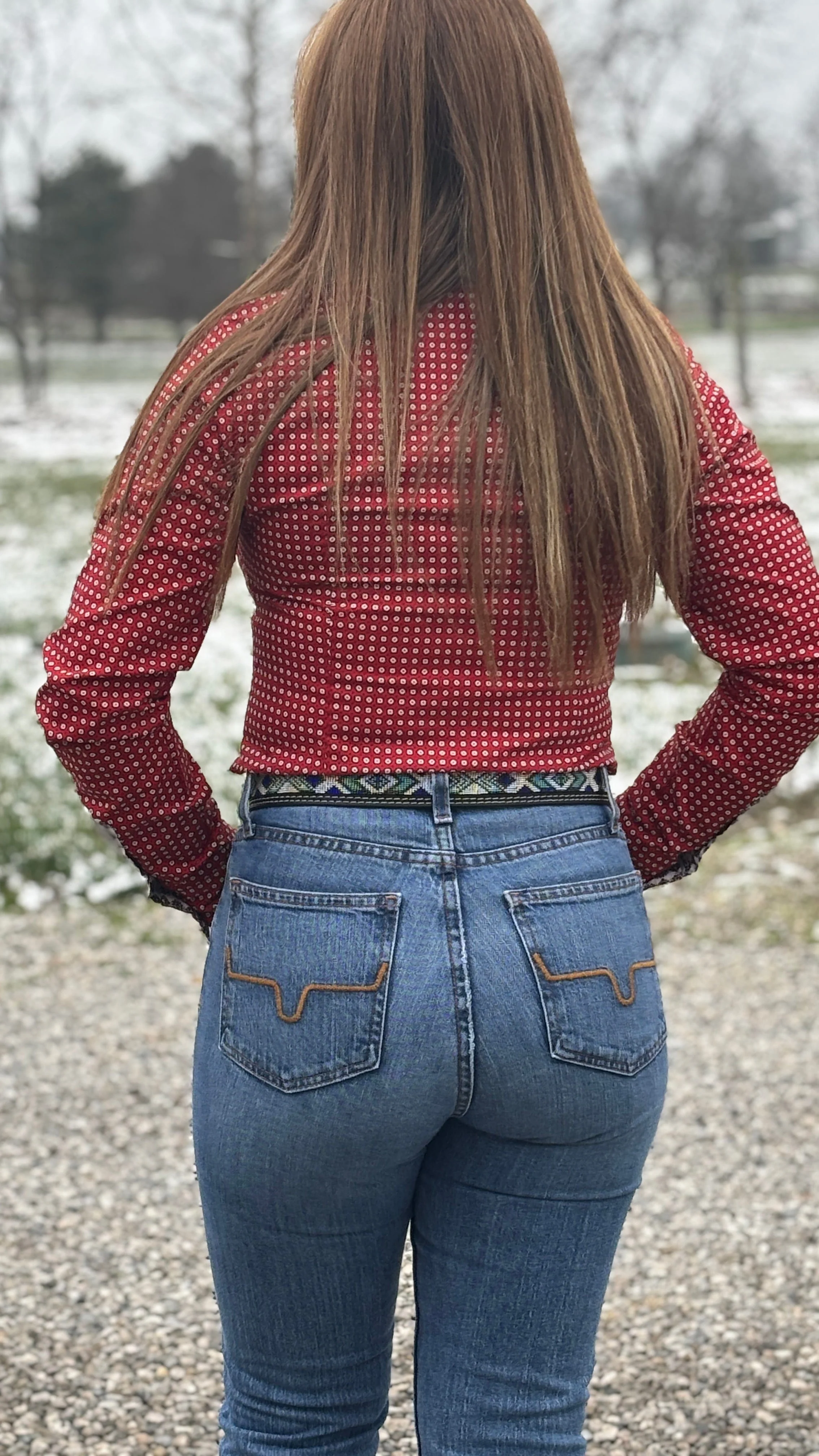 Ladies Cinch ~ Red - Image 2