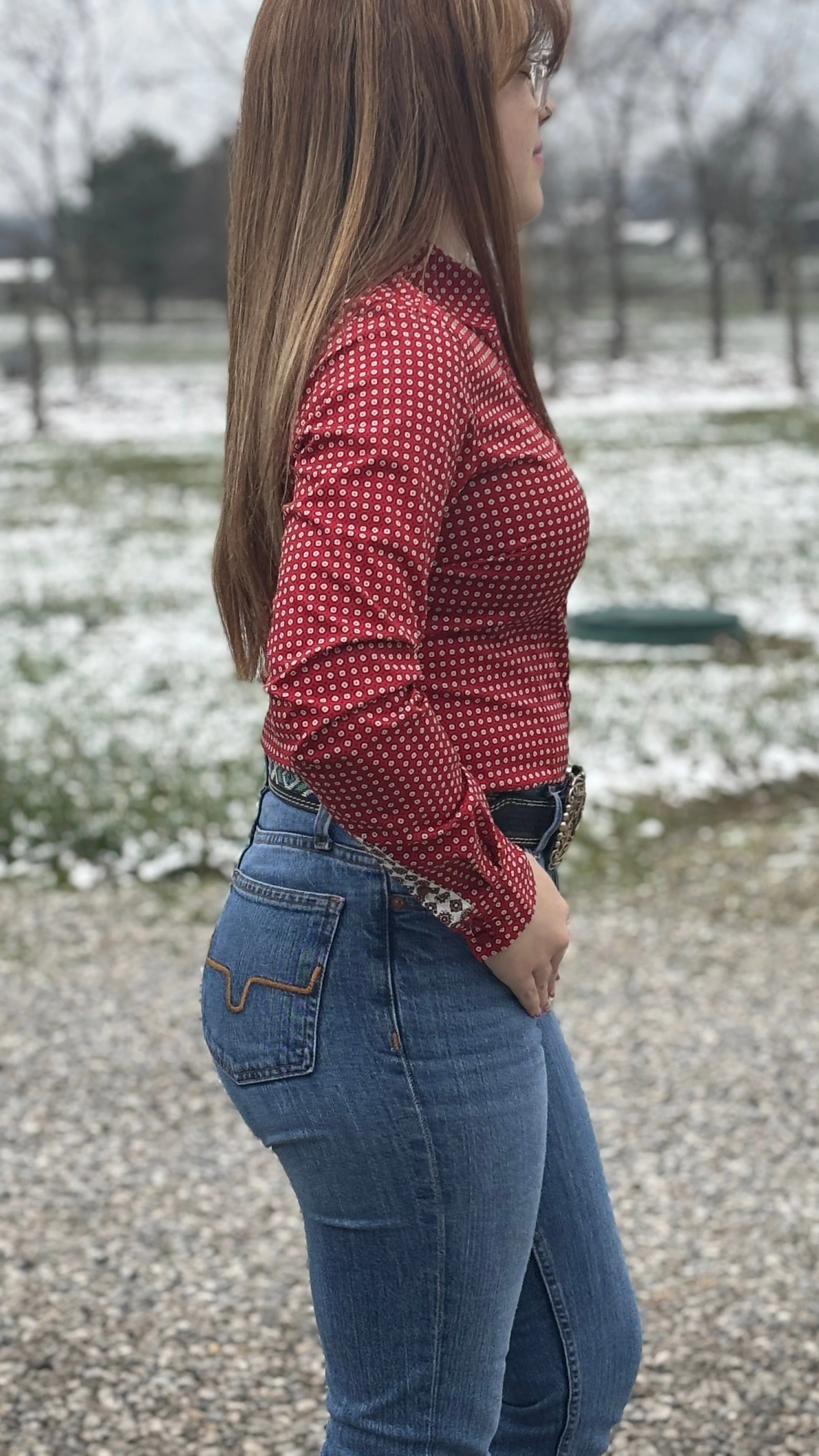 Ladies Cinch ~ Red - Image 3