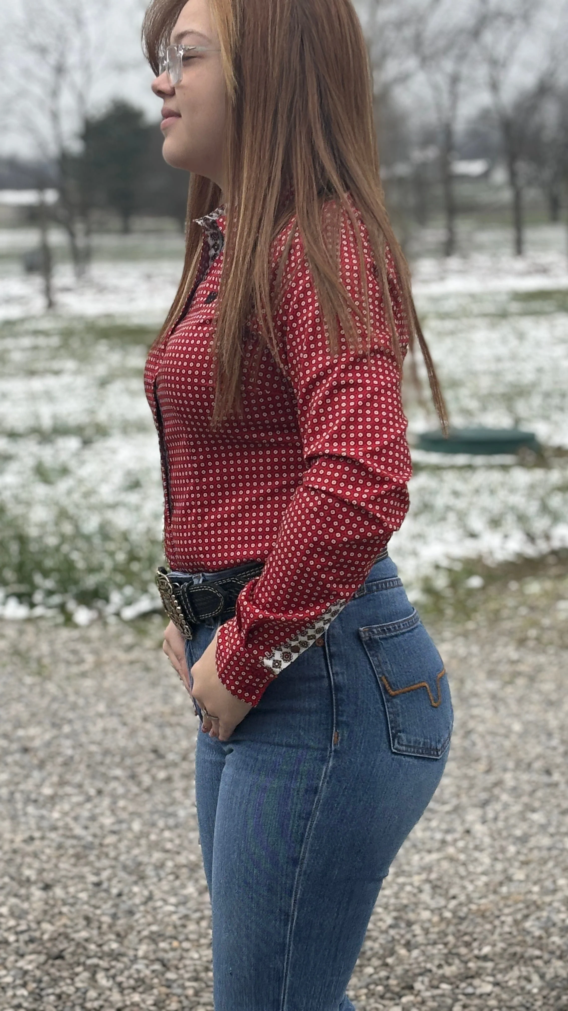 Ladies Cinch ~ Red - Image 4