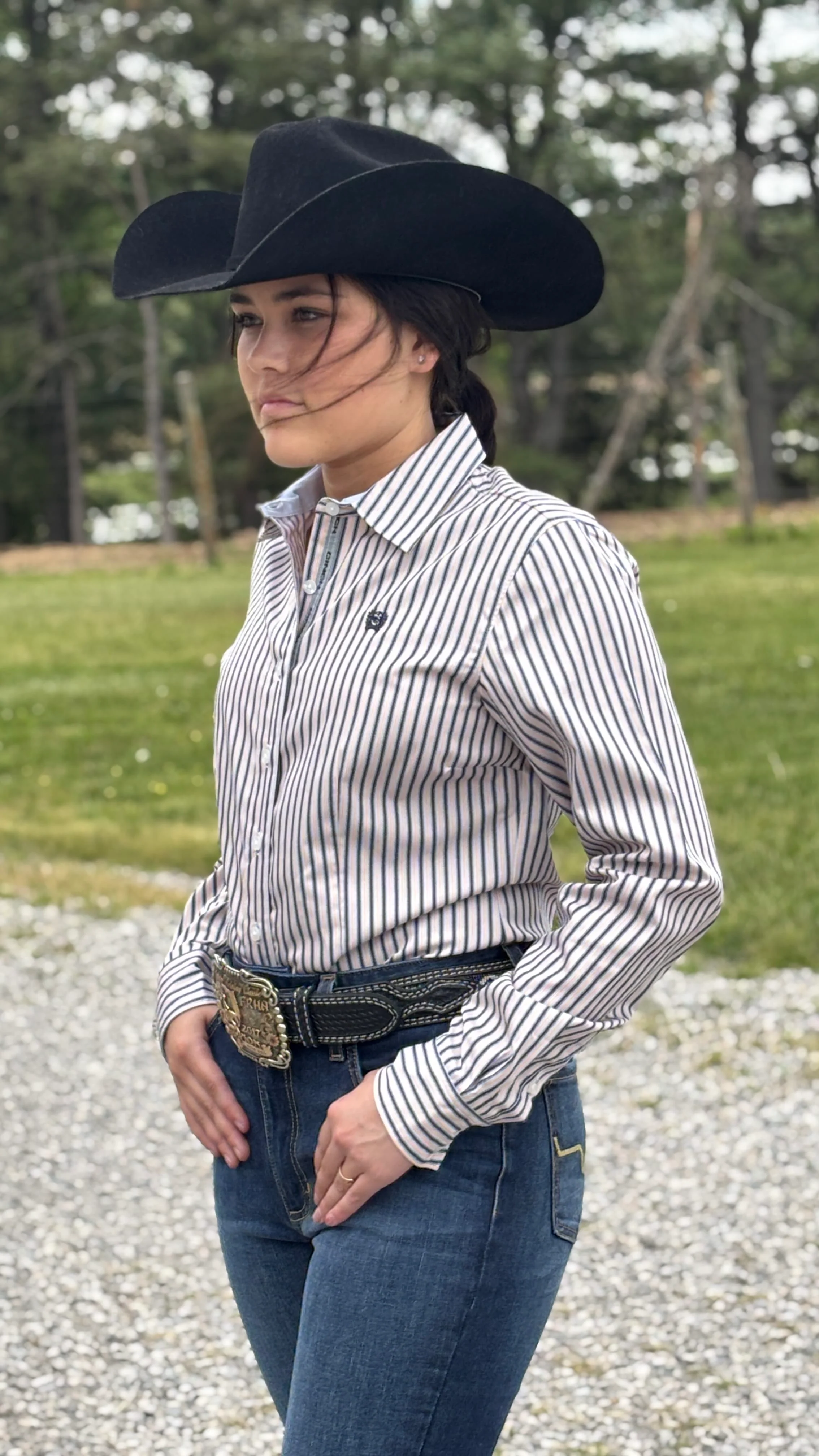 Ladies Cinch Stripe - Image 4