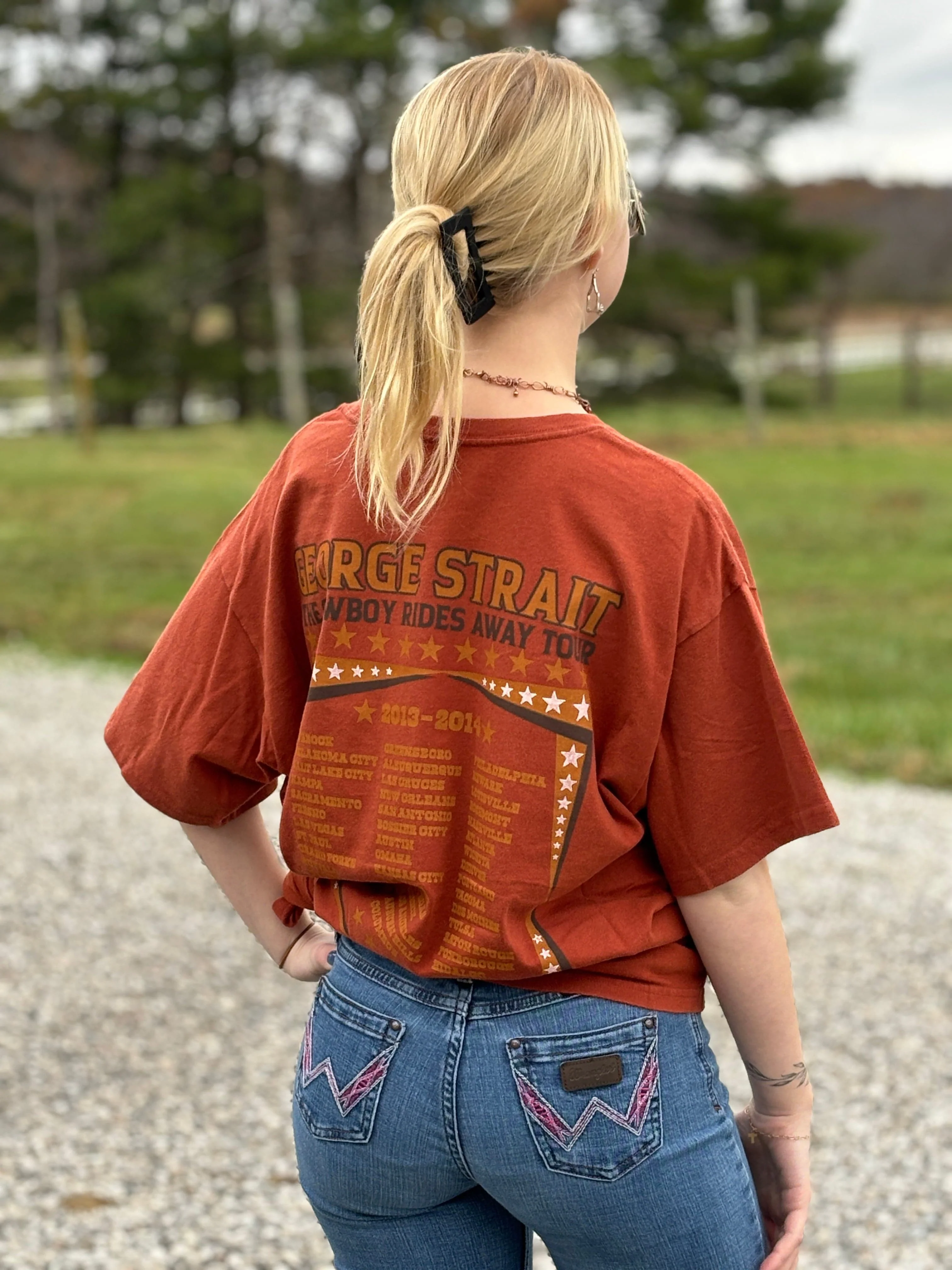 Ladies George Strait Tee by Wrangler - Image 2