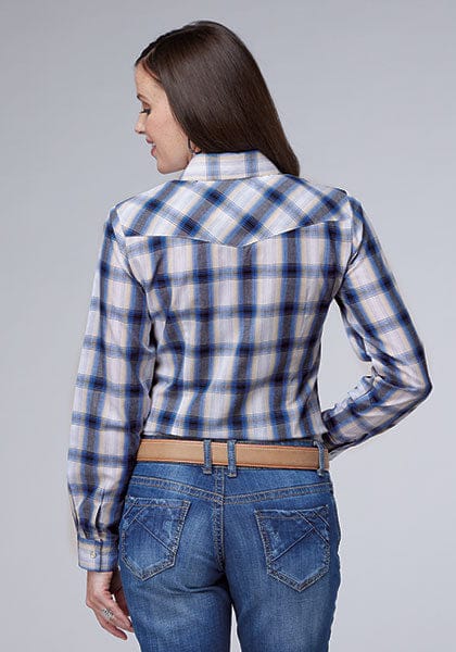 Ladies Navy Plaid by Roper - Image 3