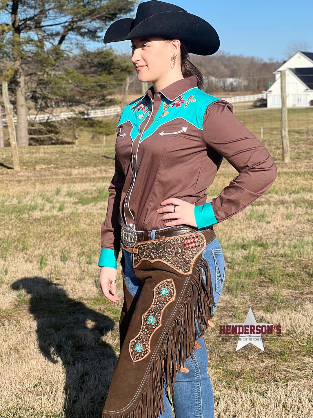 Ladies Retro Western ~ Chocolate - Image 3