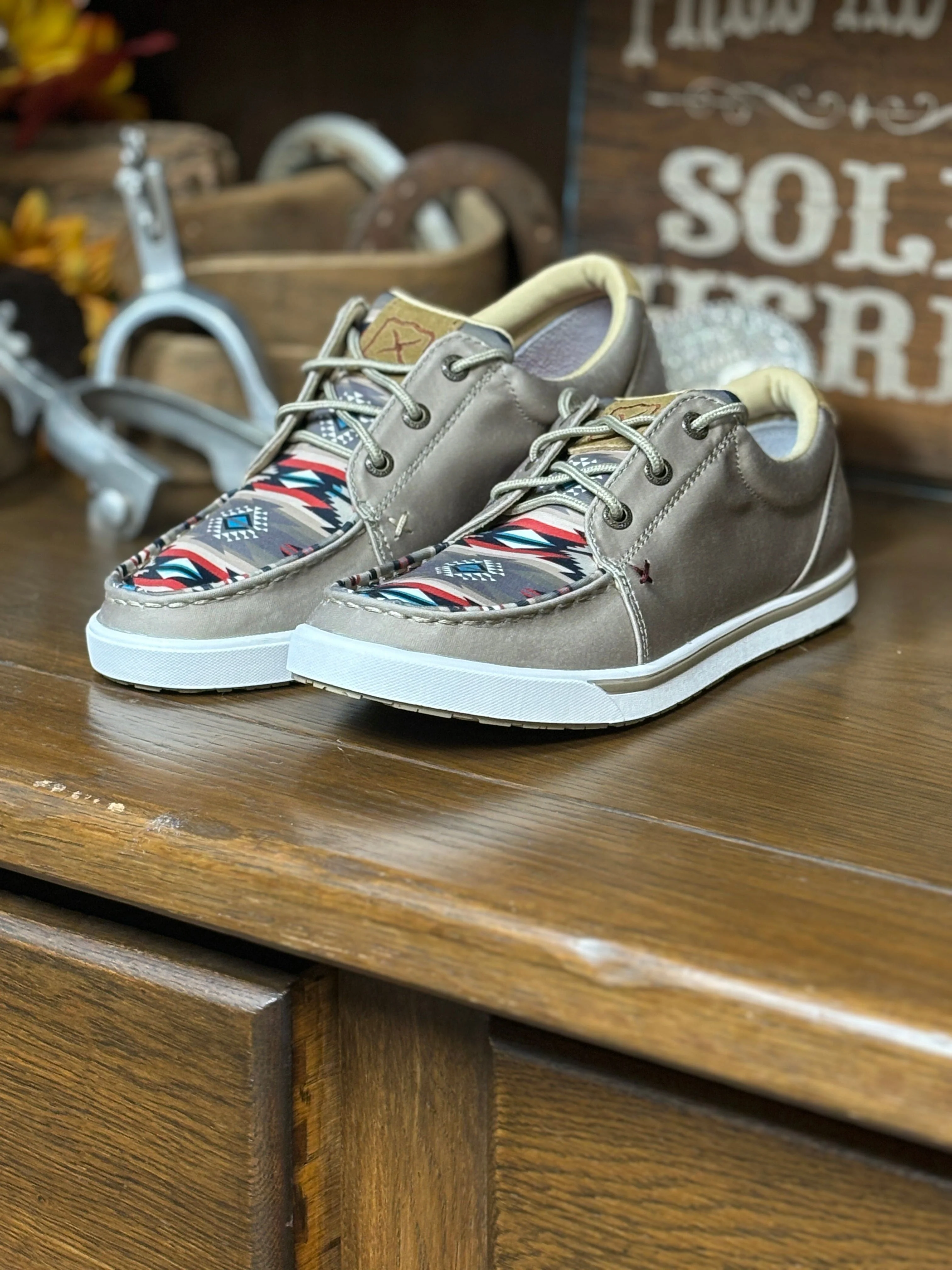 Ladies Twisted X Kicks ~ Sage Aztec - Image 4