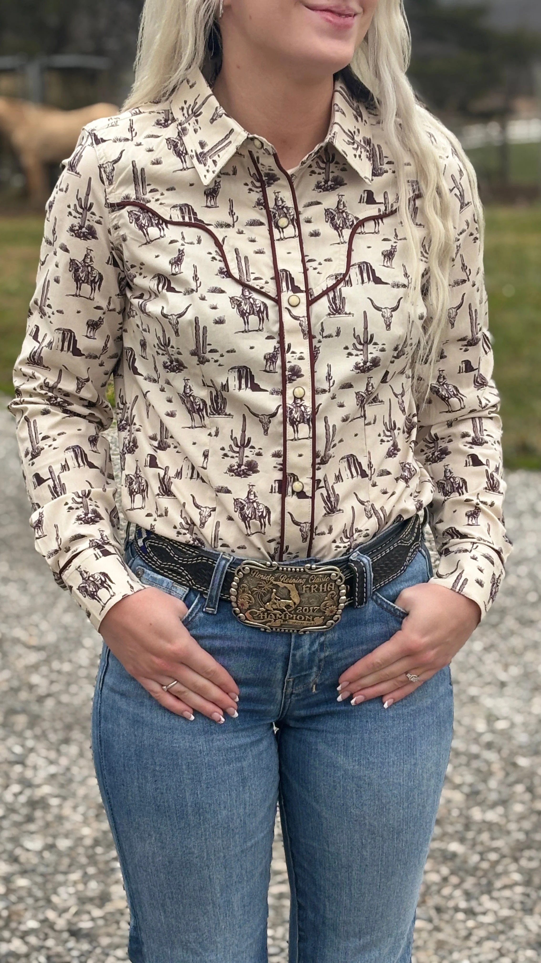 Ladies Wild West Print by Rock & Roll - Image 2