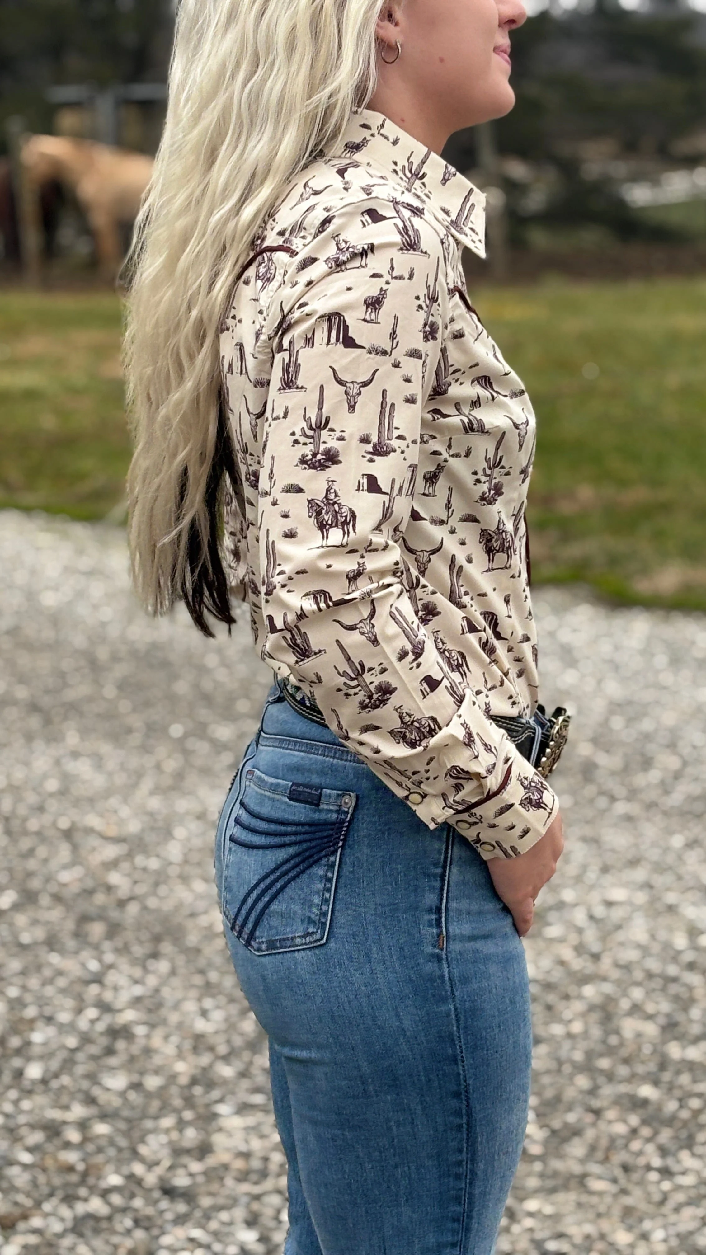 Ladies Wild West Print by Rock & Roll - Image 3