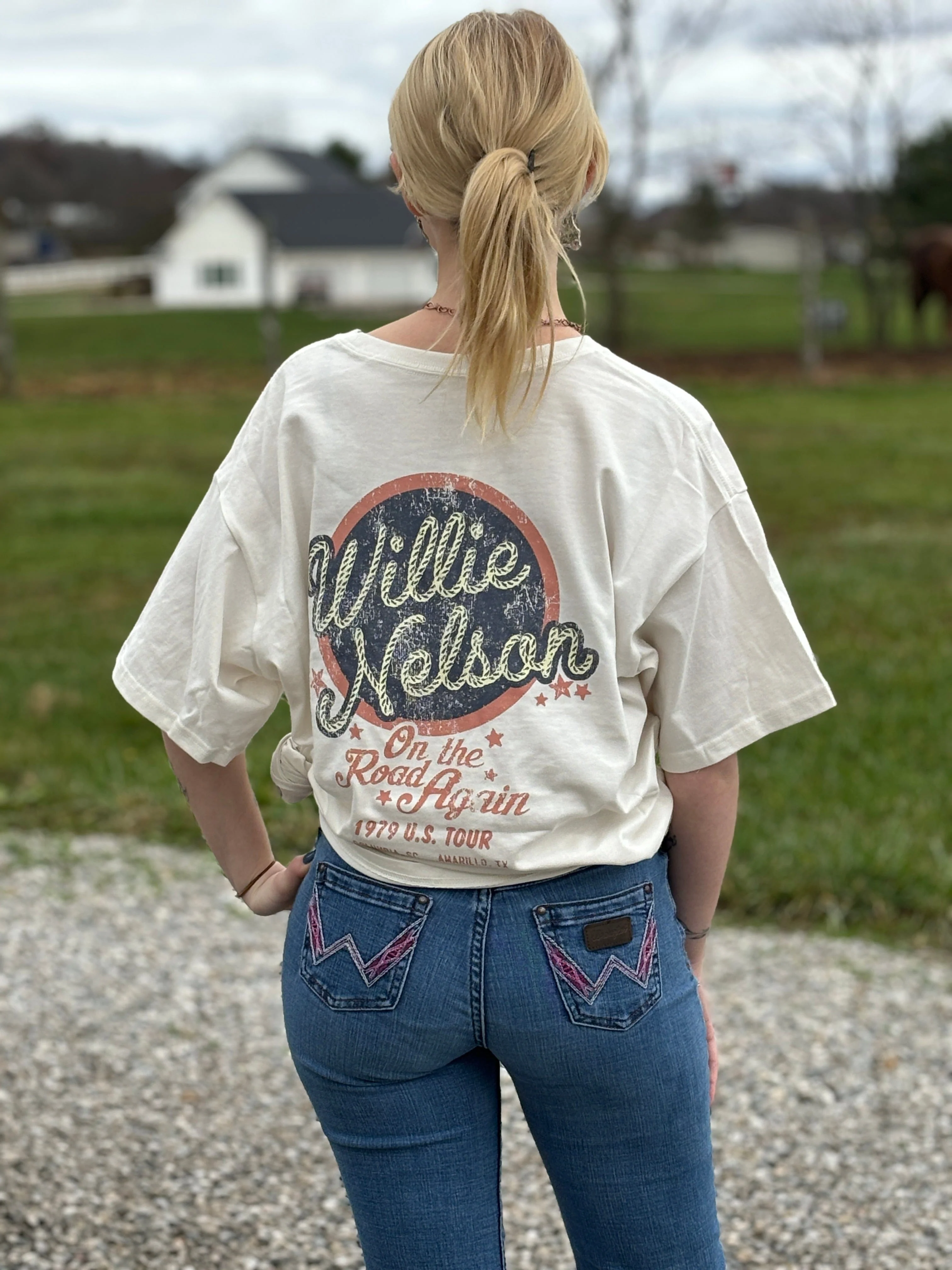 Ladies Willie Nelson Tee by Wrangler - Image 2