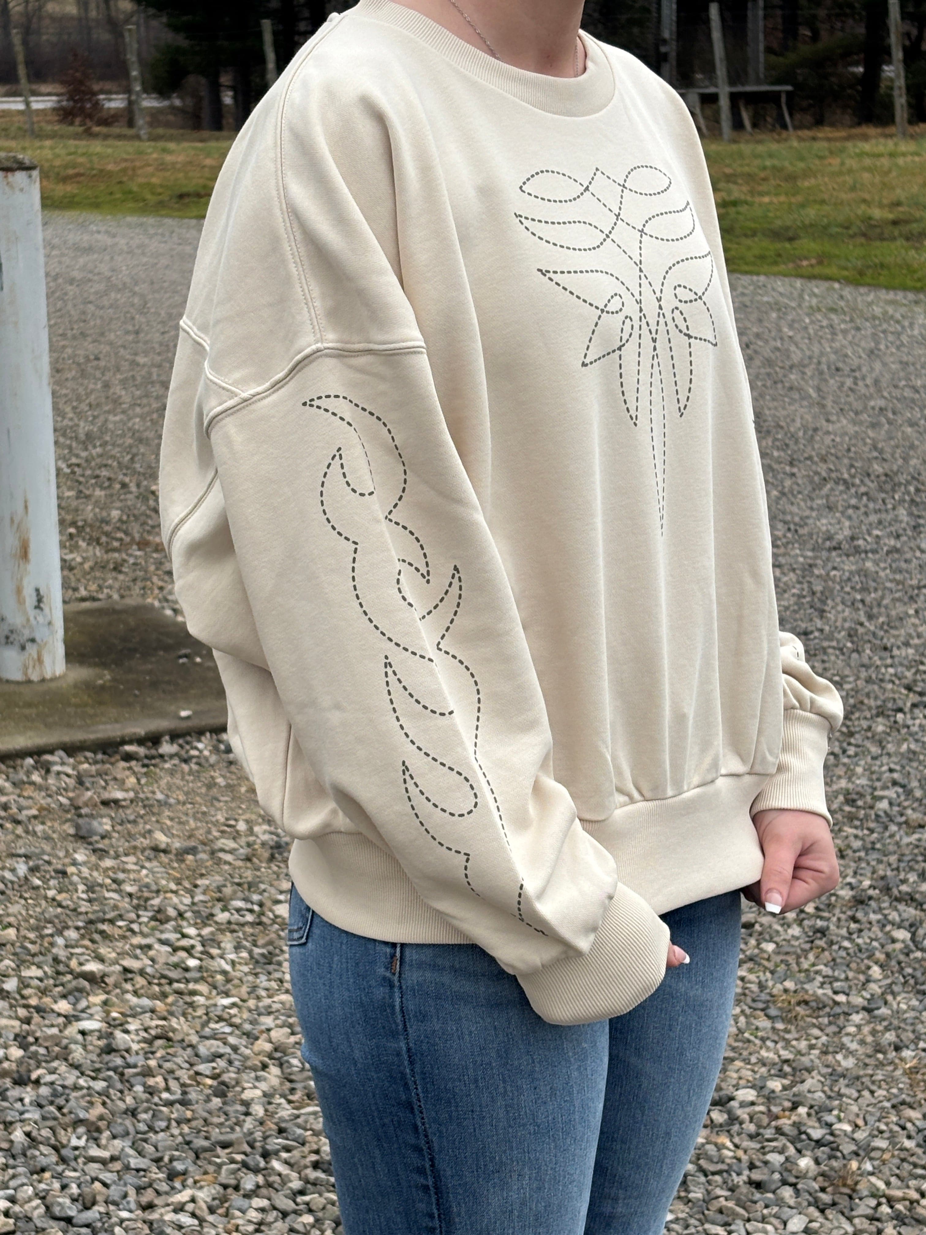 Lainey Wilson Cowboy Sweatshirt by Wrangler - Image 2