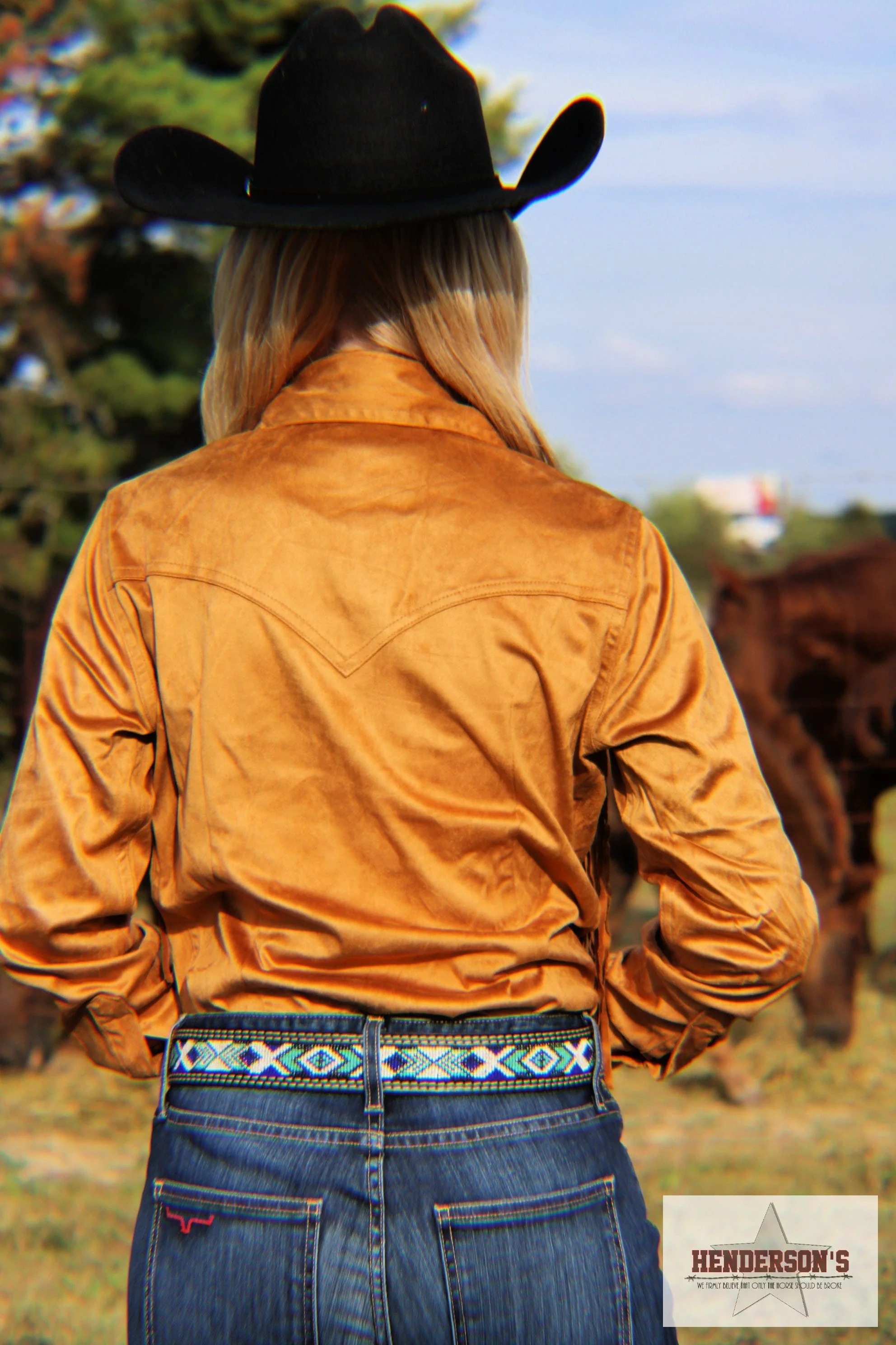Lainey Wilson Fringe Shirt by Wrangler X - Image 2