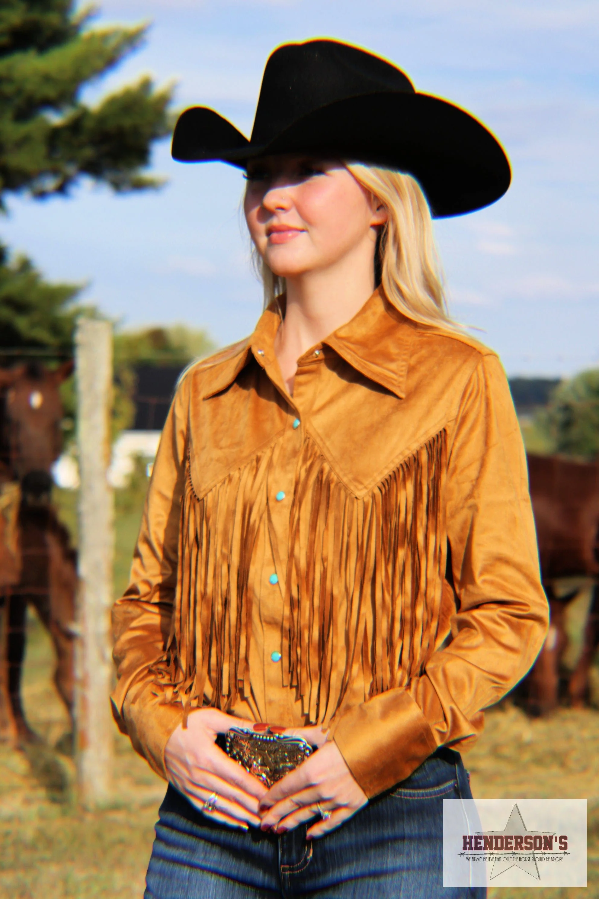 Lainey Wilson Fringe Shirt by Wrangler X - Image 3
