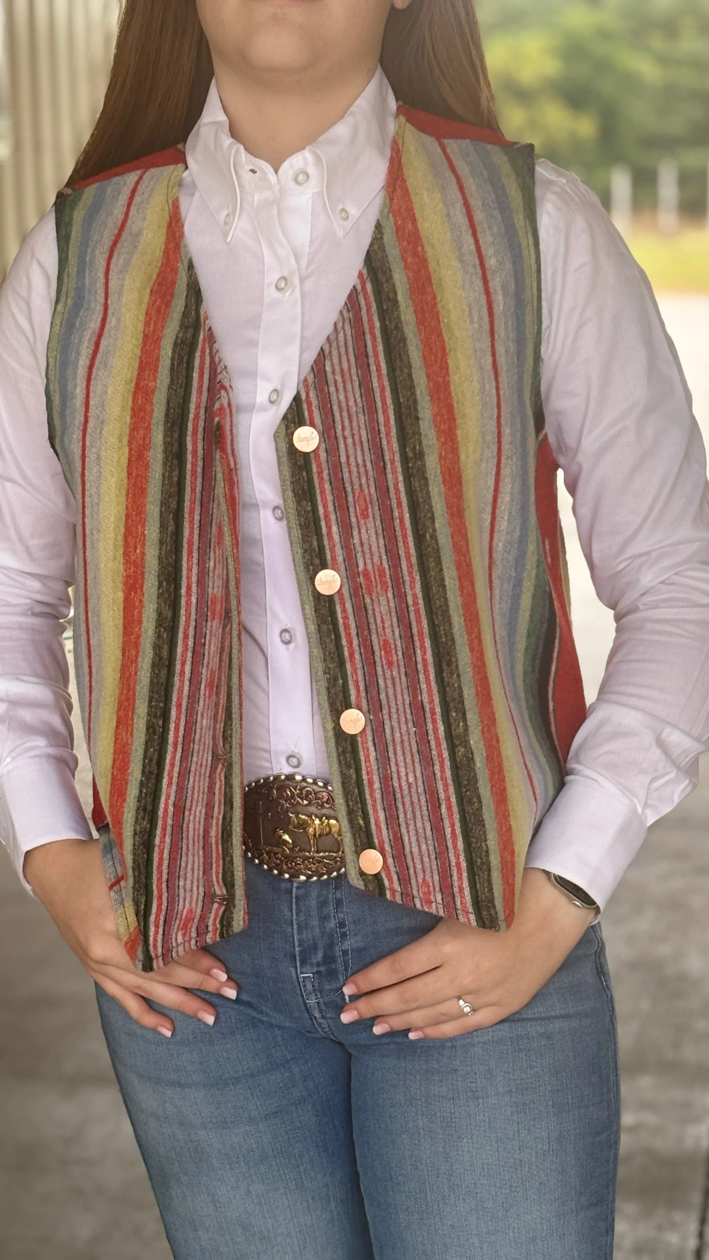 Lainey Wilson Rodeo Ben Jacquard Vest by Wrangler X
