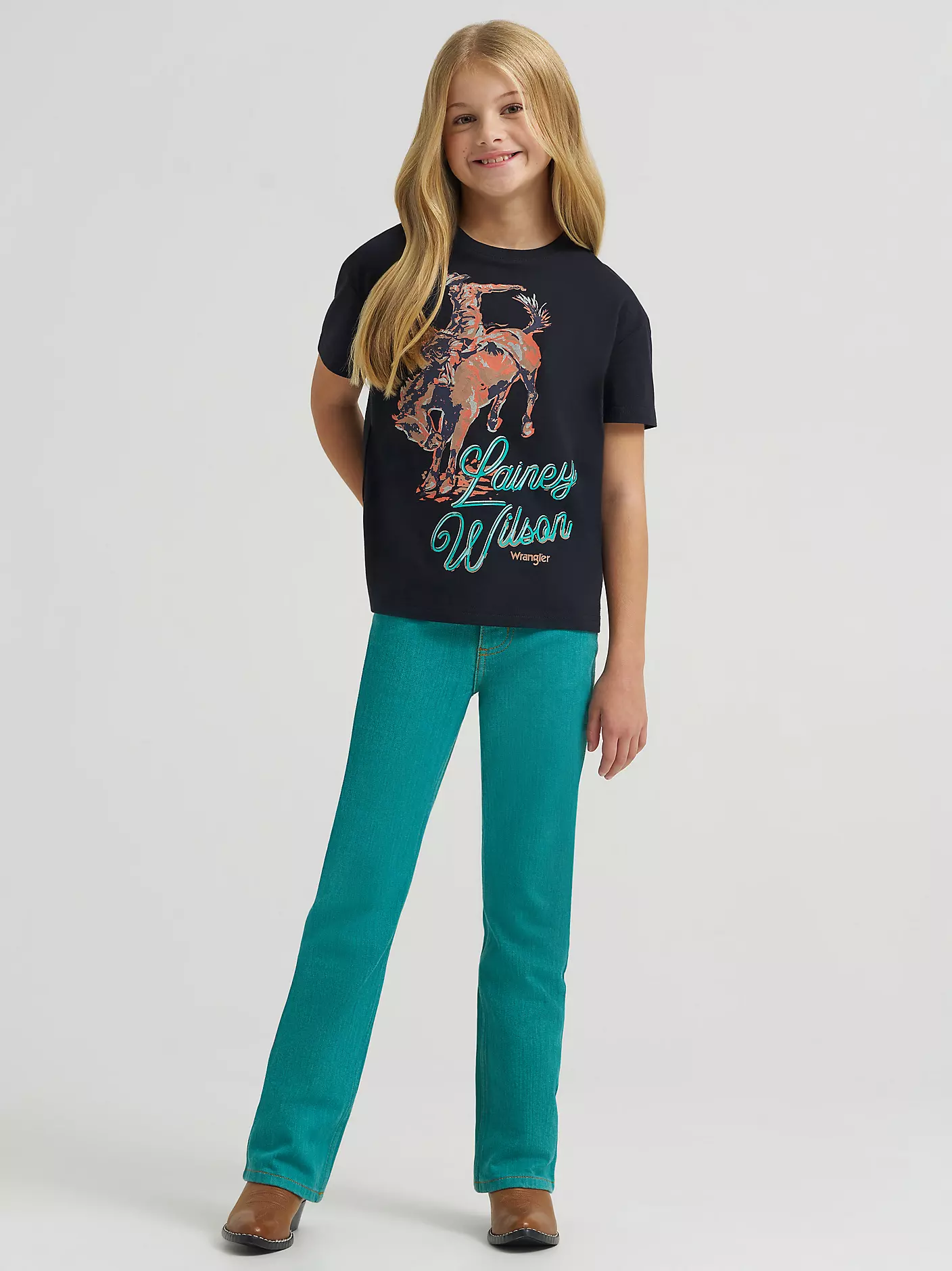 Lainey Wilson x Wrangler Turquoise Boot Huggers - Image 2