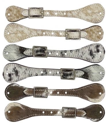 Leather Hair On Spur Straps ~ Youth