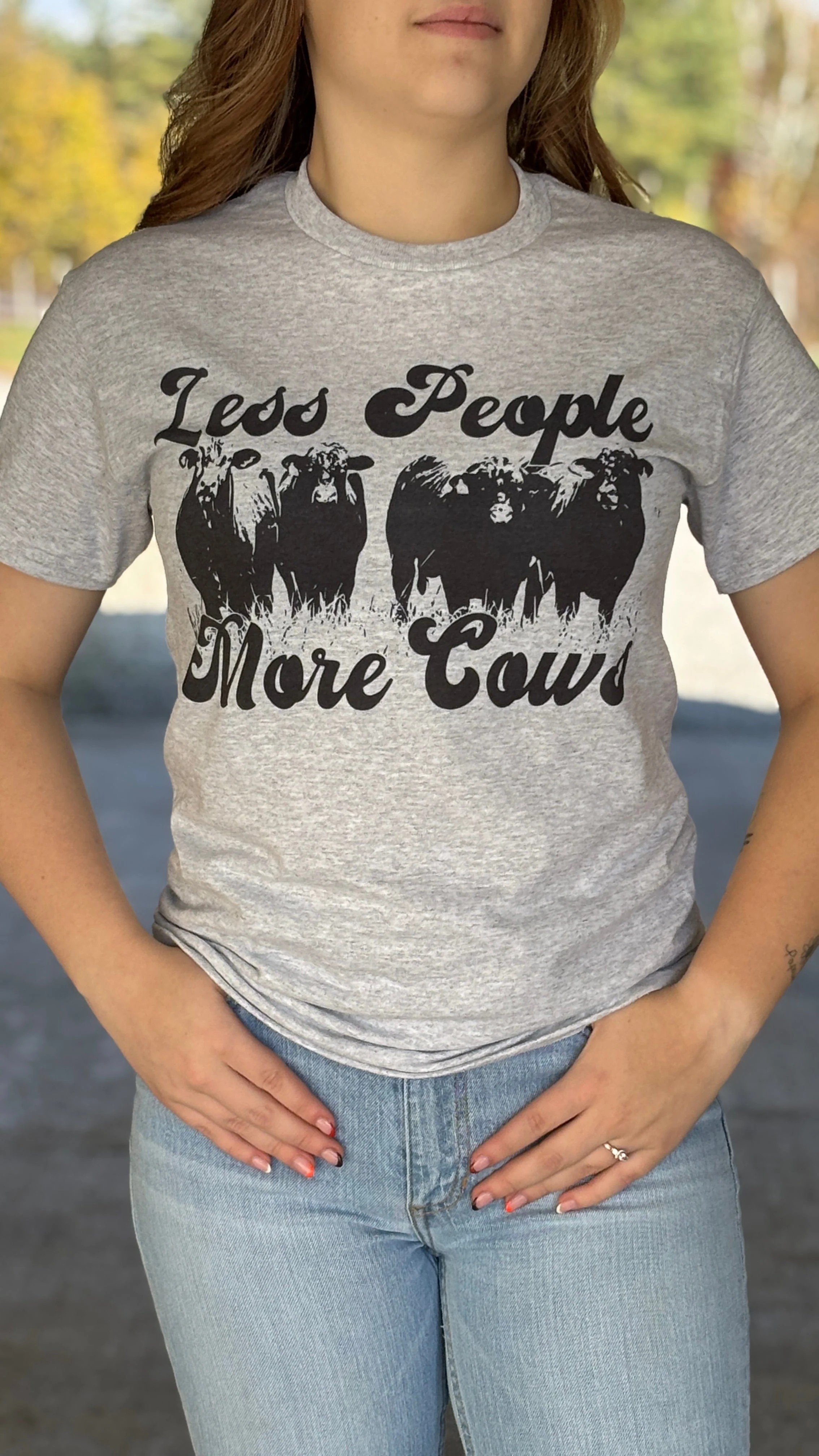 Less People More Cows Tee
