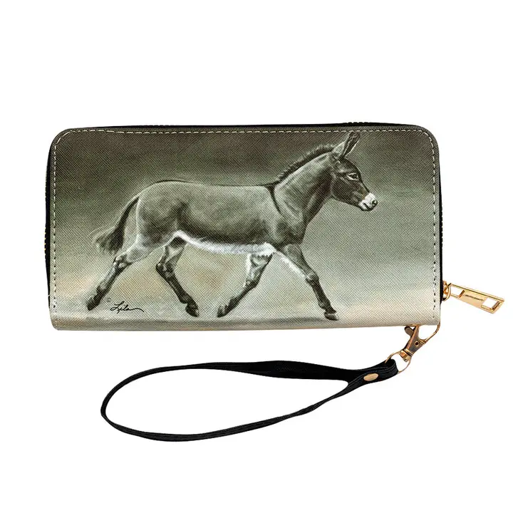 "Lila" Donkey On the Move Wallet