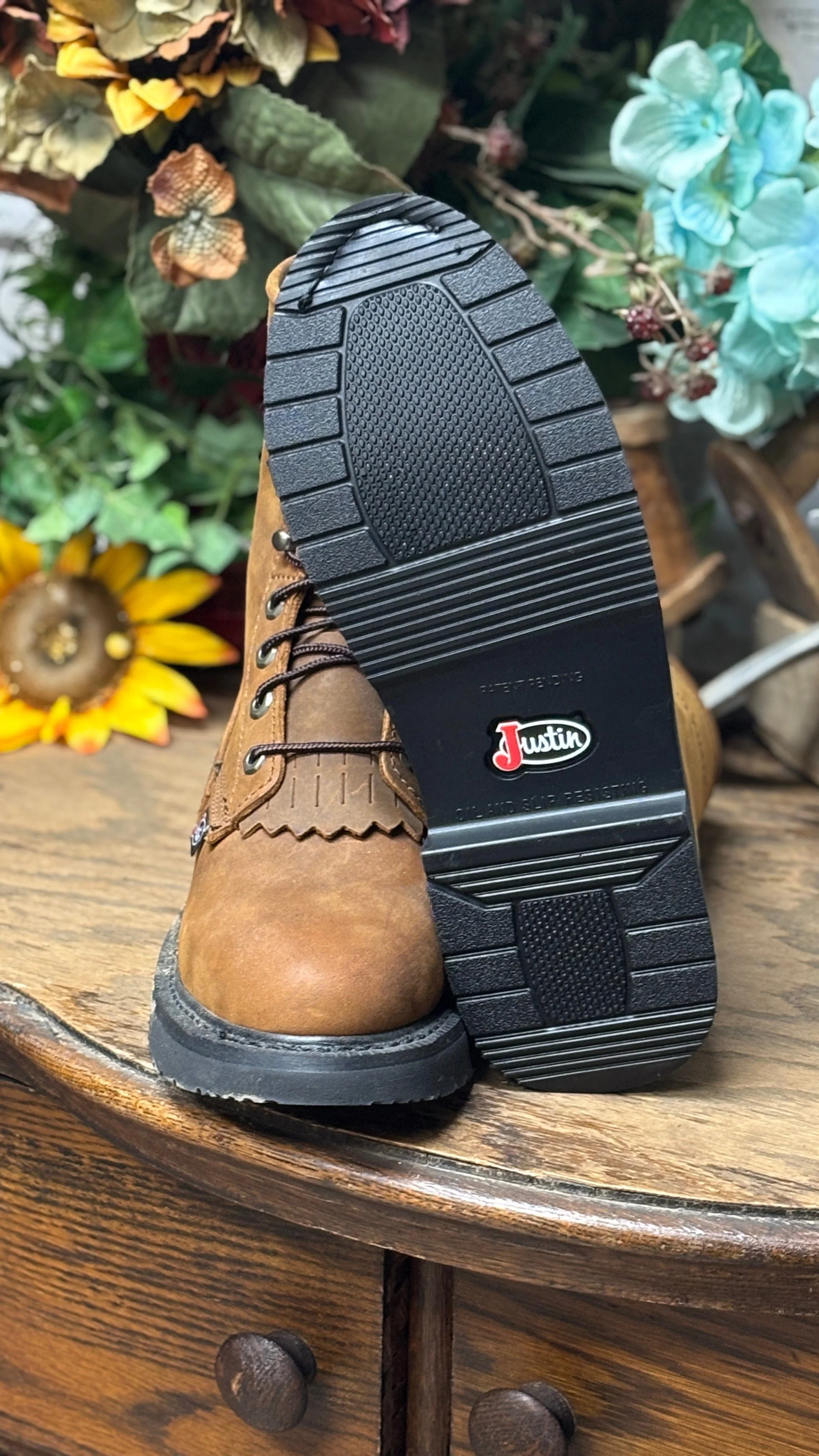 Livestock 8" Lace-Up Work Boots - Image 3