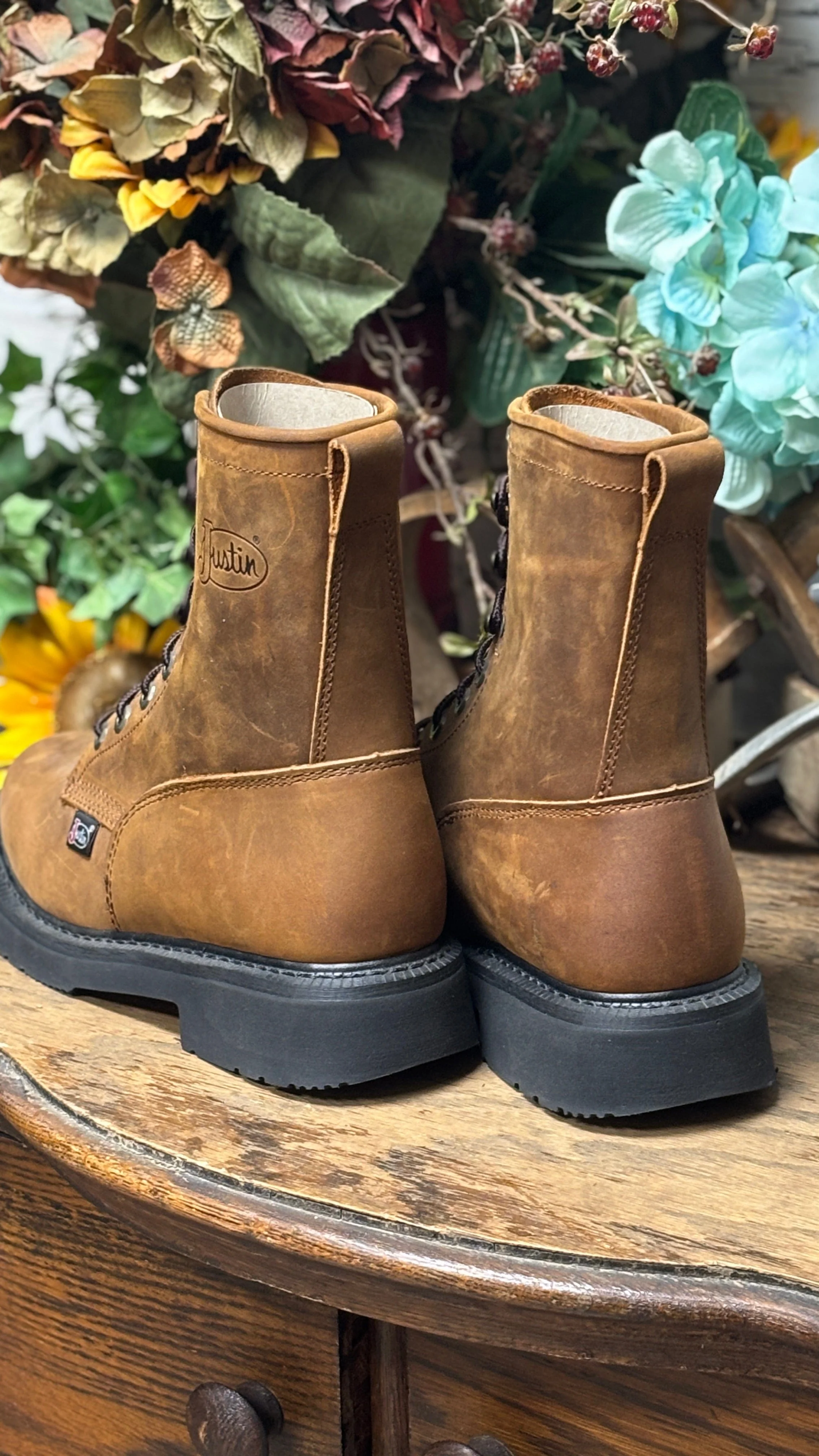 Livestock 8" Lace-Up Work Boots - Image 4