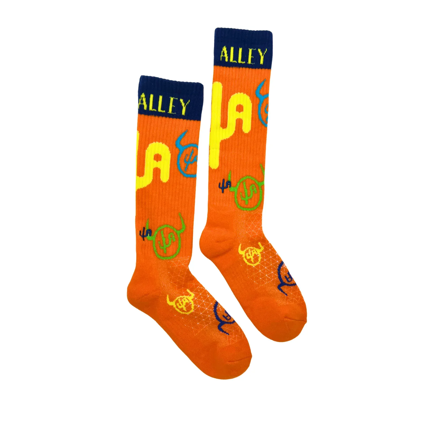 Lucky Chuck Socks ~ Cactus Alley- Cactus Alley-Moo Cactus - Image 3
