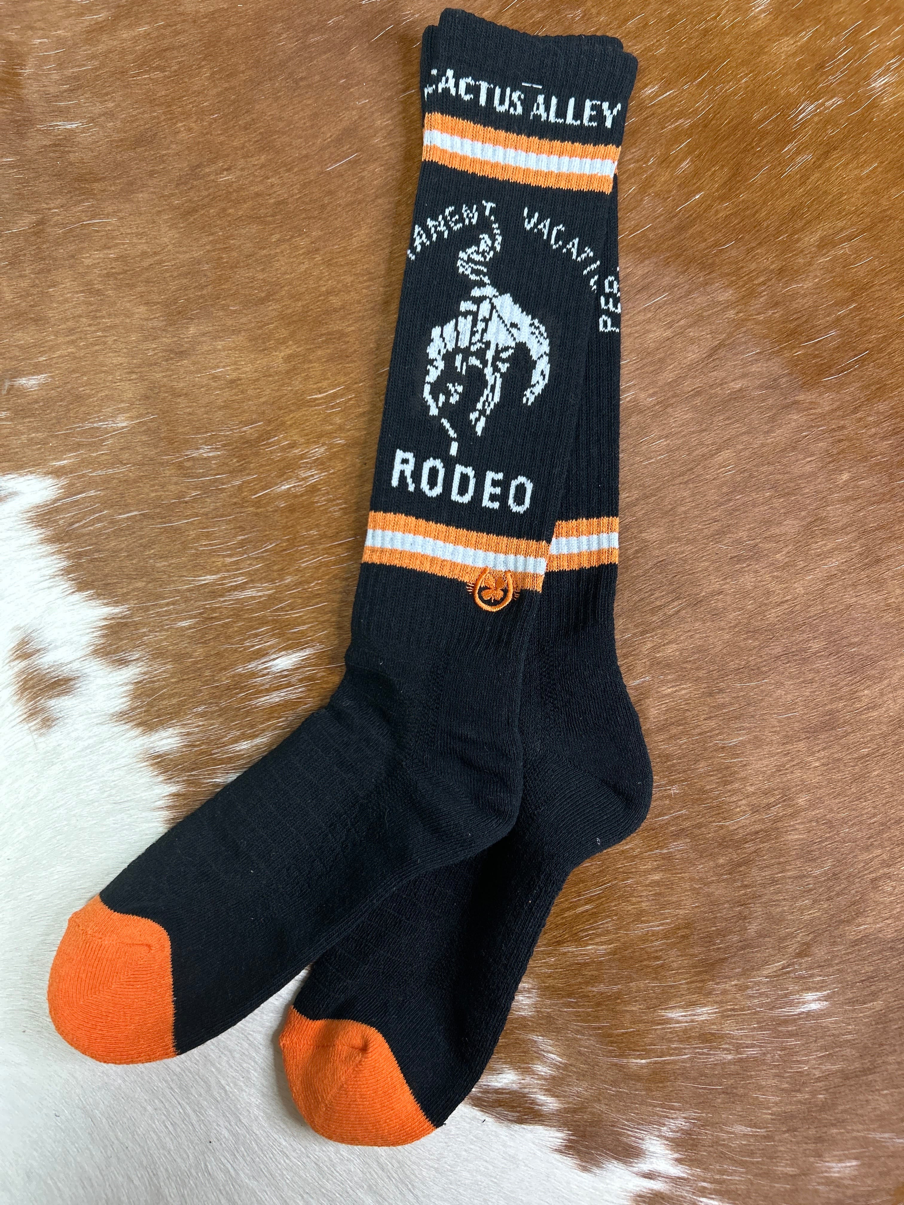 Lucky Chuck Socks ~ Cactus Alley-Correctional Vaca