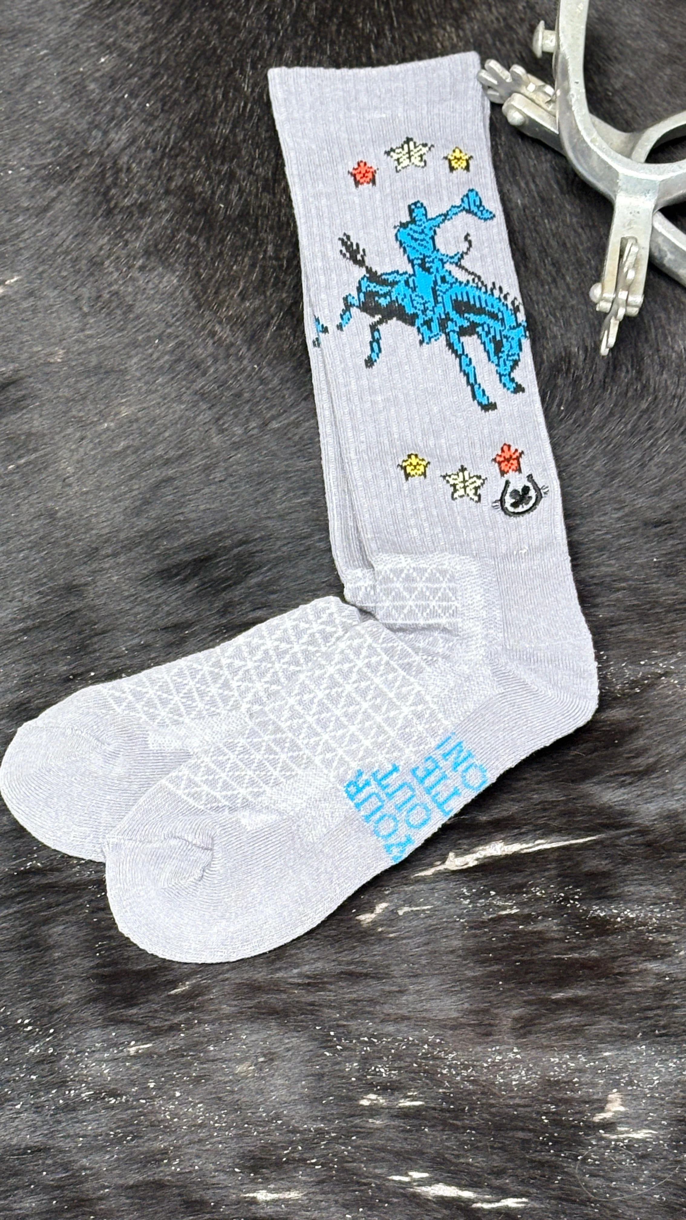 Lucky Chuck Socks ~ Fringe Long Live