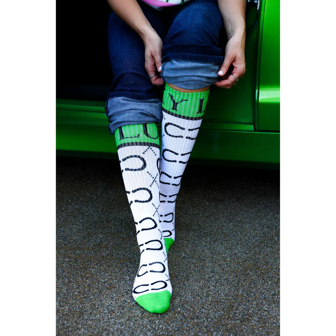 Lucky Chuck Socks ~ High Maintenance Cowgirl - Image 2