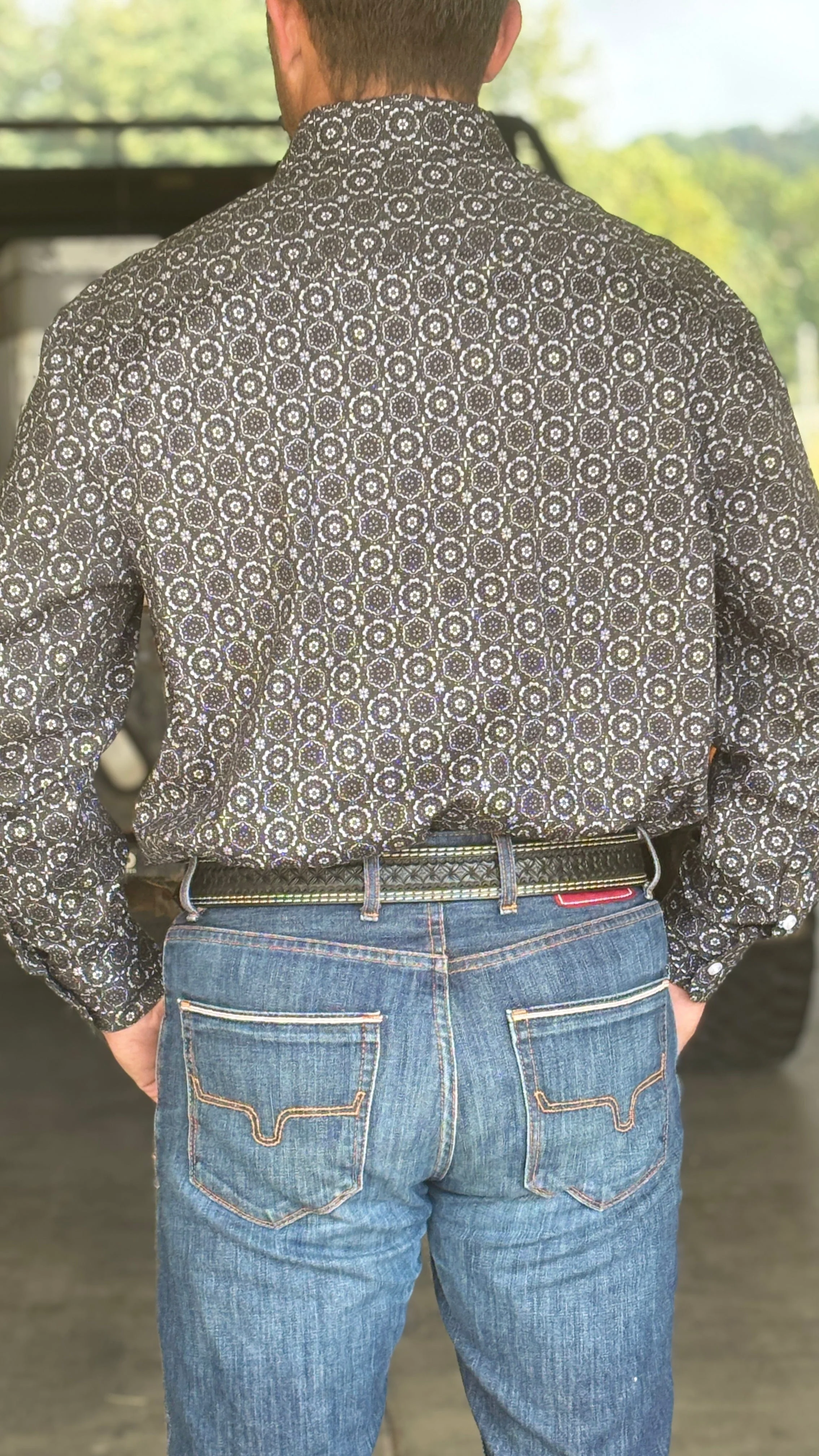 Medallion Print by Rock & Roll ~ Black - Image 2