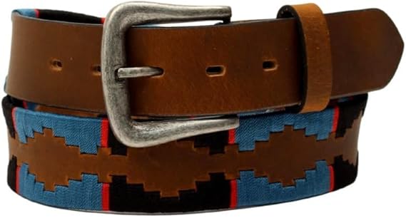 Nocona Men's Embroidered Strap Belt