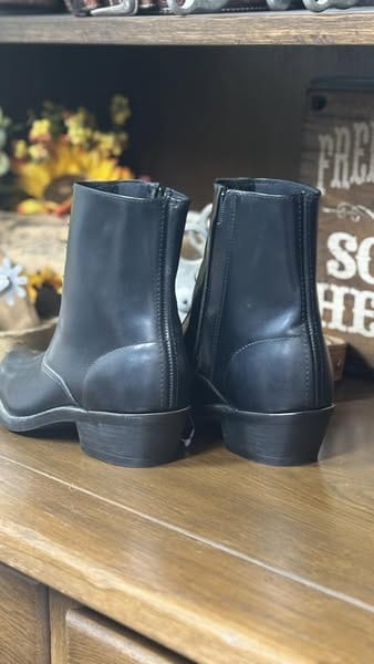Men's Black zipper Ankle Boot by Laredo - Image 3