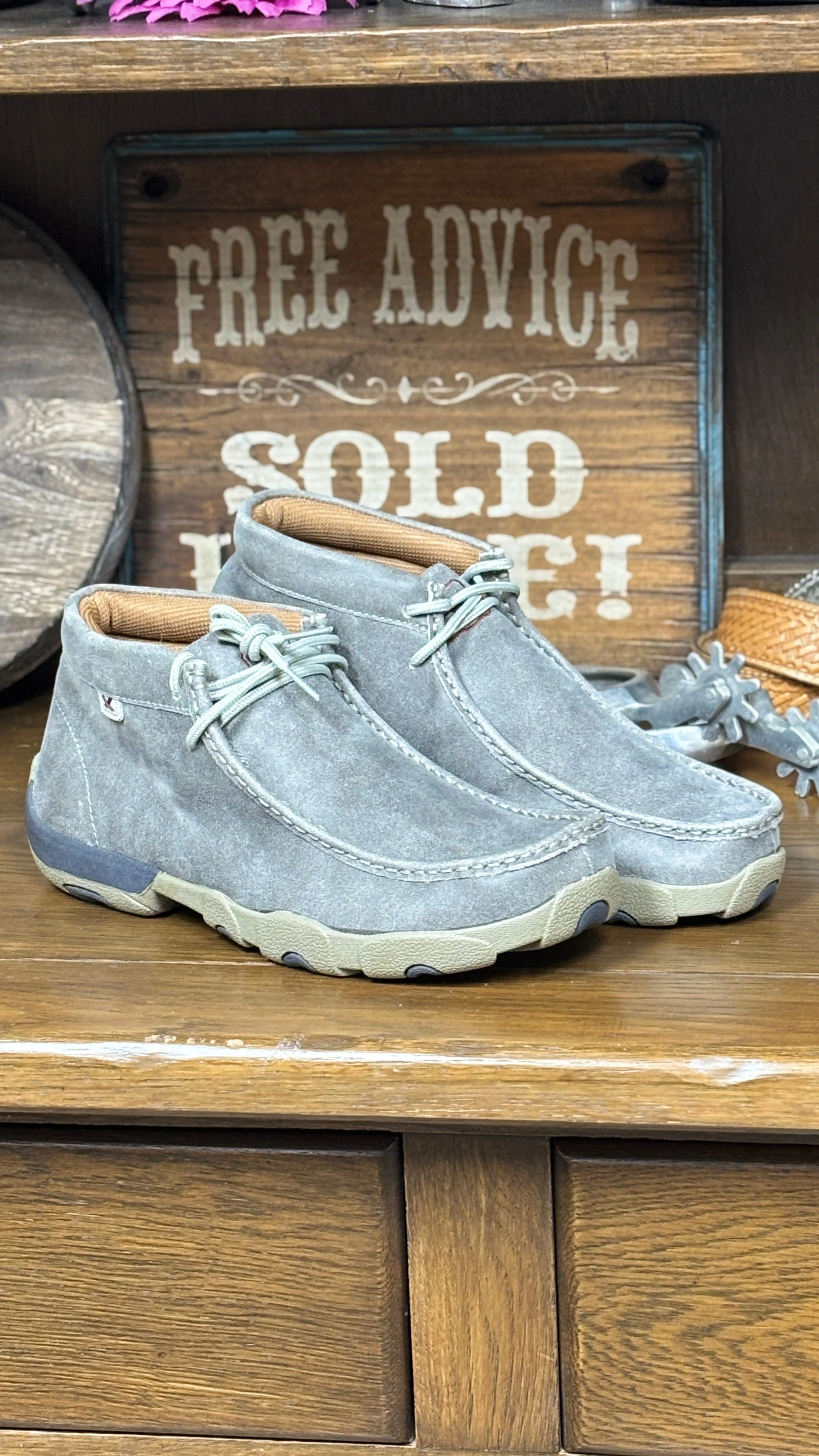 Men's Chukka Driving Moc ~ Grey