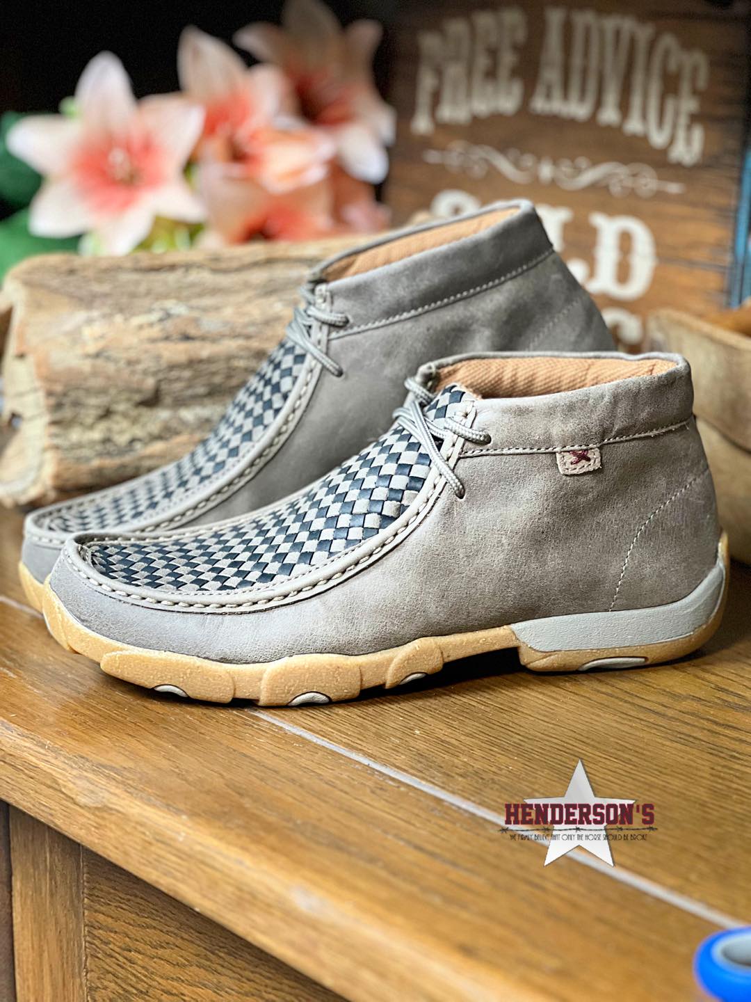 Men's Chukka Driving Moc ~ Grey & Black