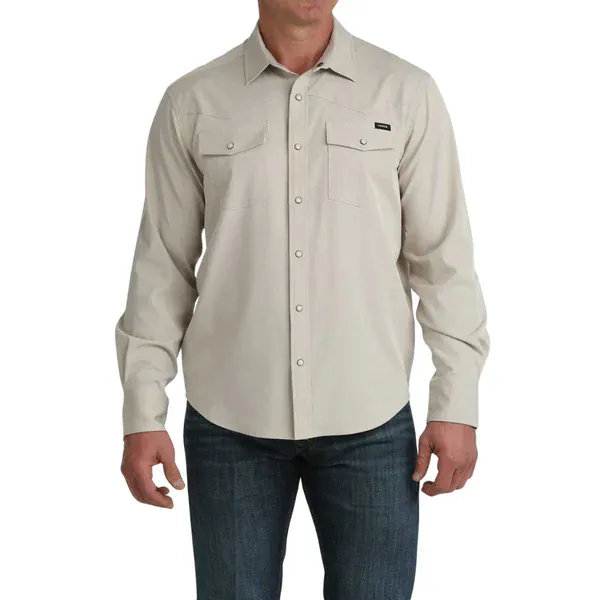 Men's Cinch Camp Shirt ~ Khaki