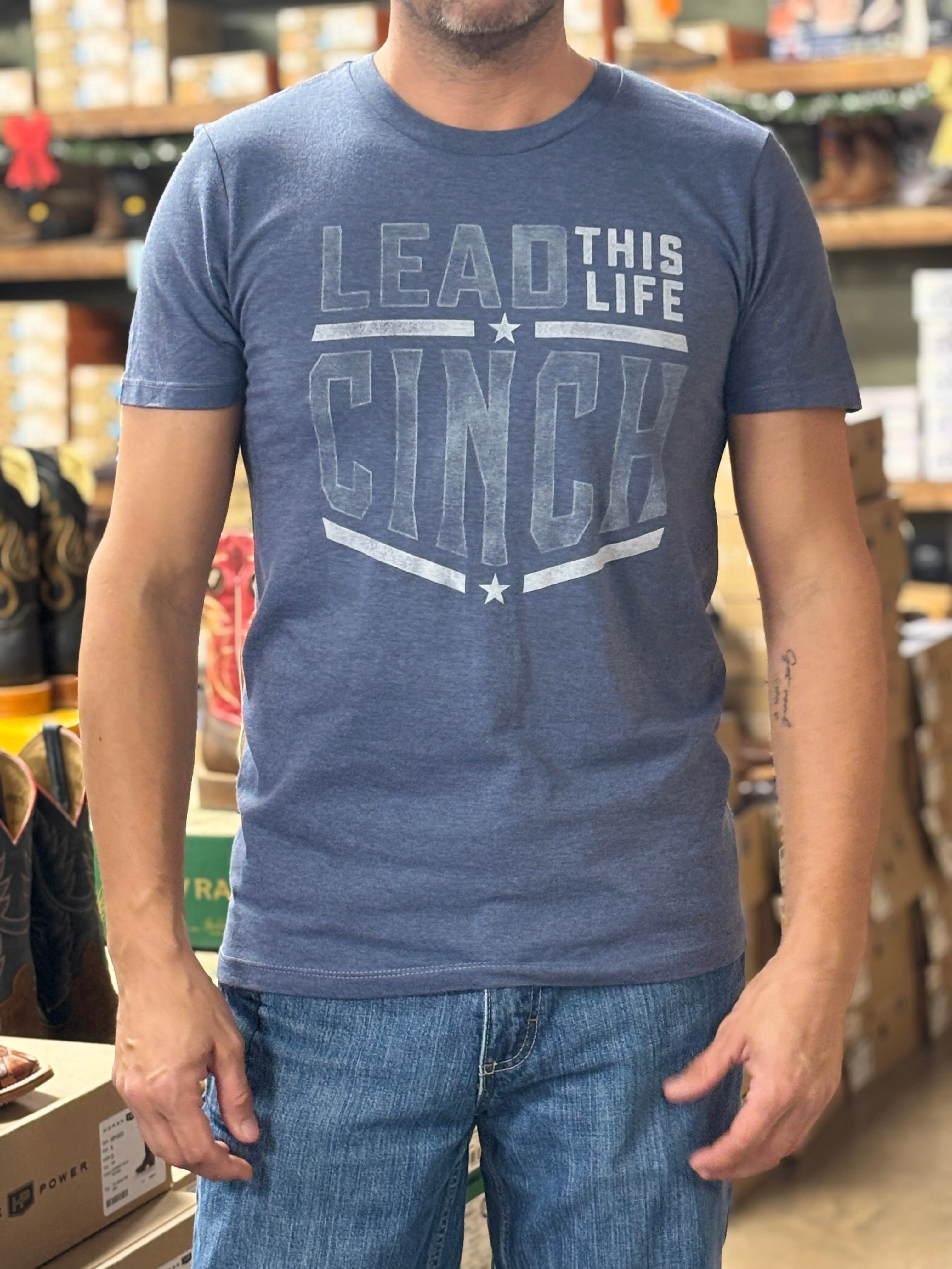 Men's Cinch Classic Tee ~ Blue