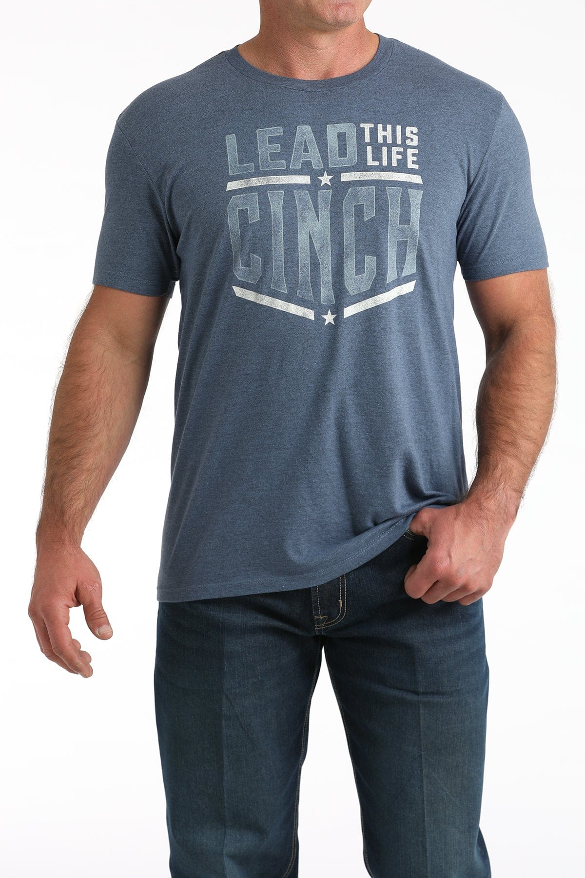 Men's Cinch Classic Tee ~ Blue - Image 2