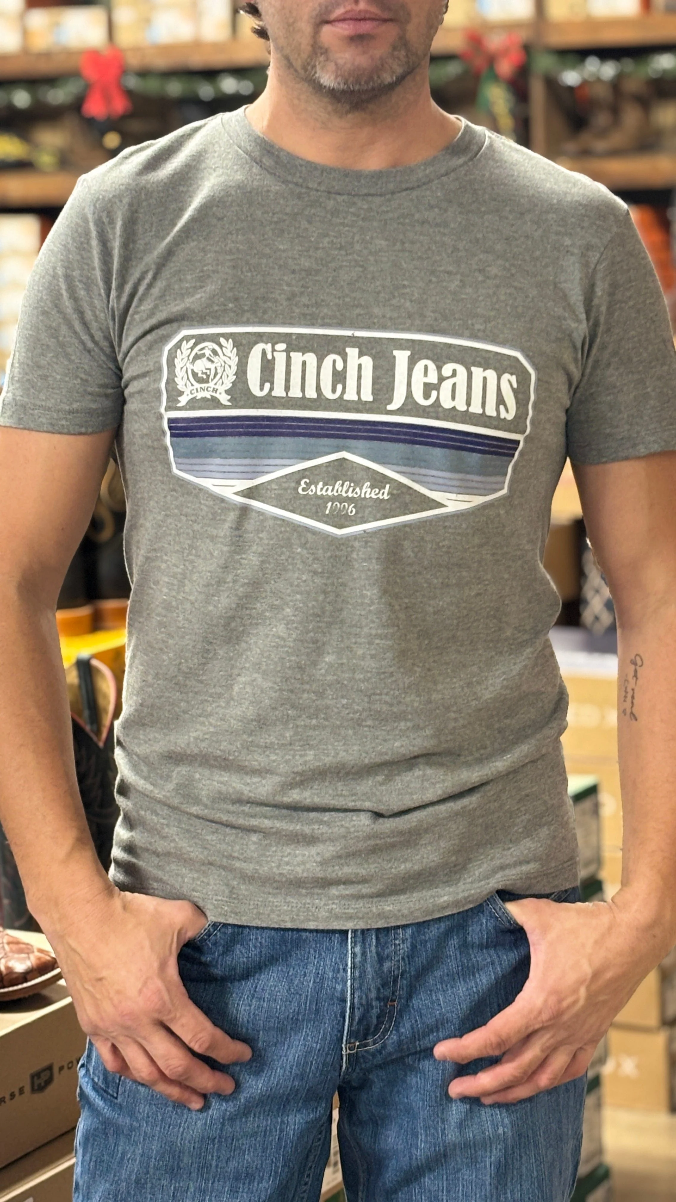 Men's Cinch Classic Tee ~ Gray