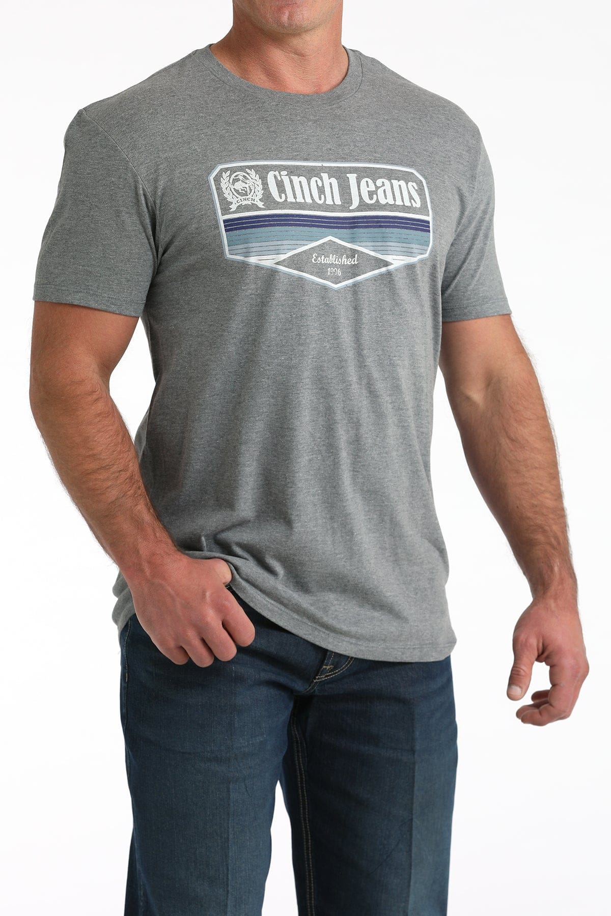 Men's Cinch Classic Tee ~ Gray - Image 2