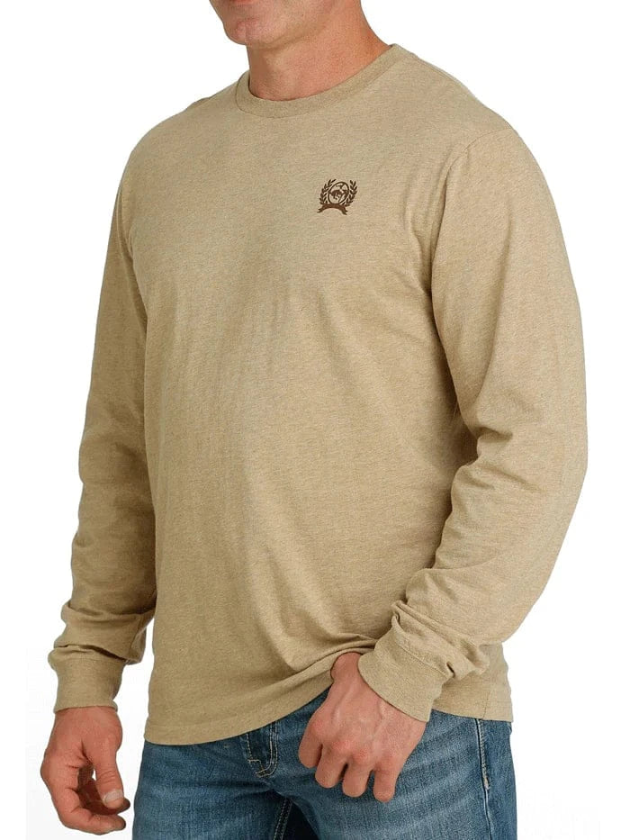 Men's Cinch Long Sleeve Tee ~ Khaki - Image 2