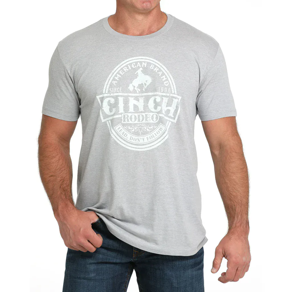Men's Cinch Rodeo Tee ~ Gray - Image 2