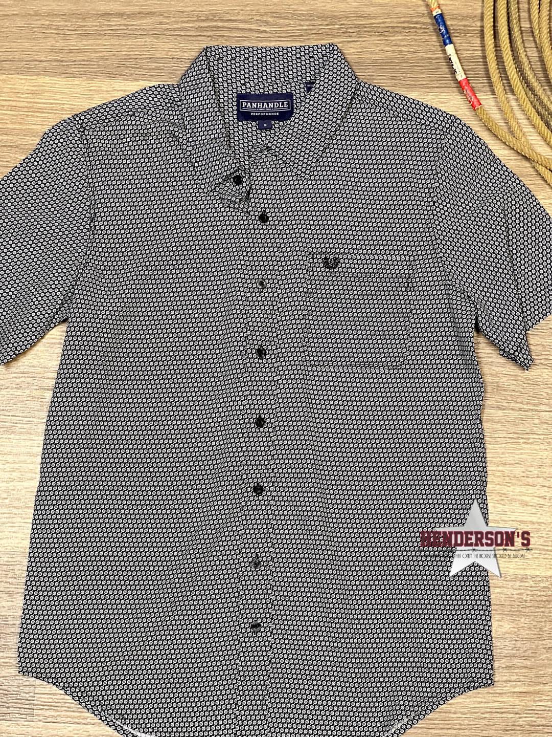 Men's Geo Woven Print ~ Black