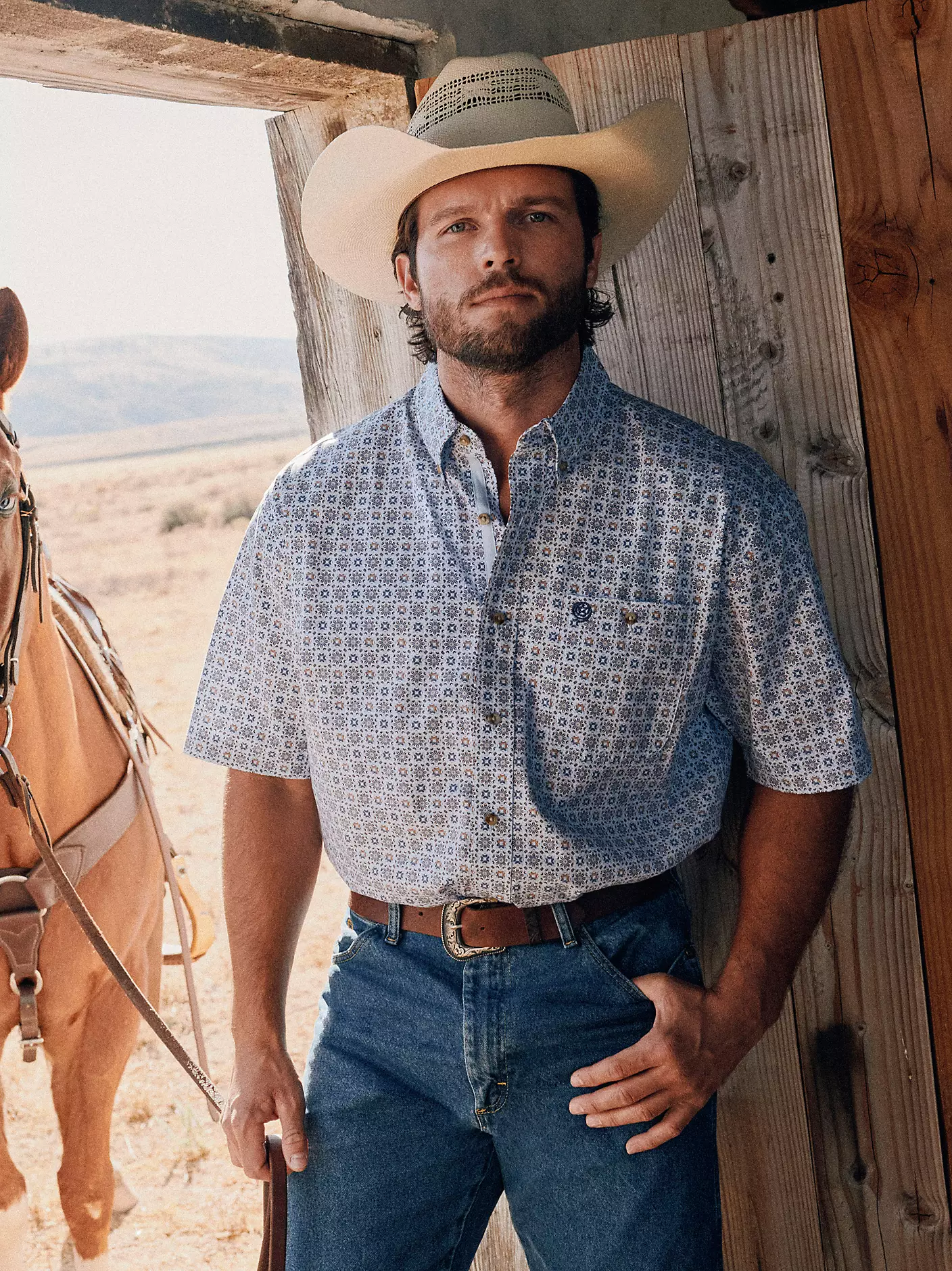 Men's George Strait Shirt ~ Blue