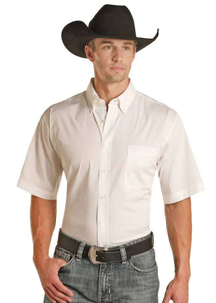 Men's Solid Shirt by Panhandle Slim ~ White