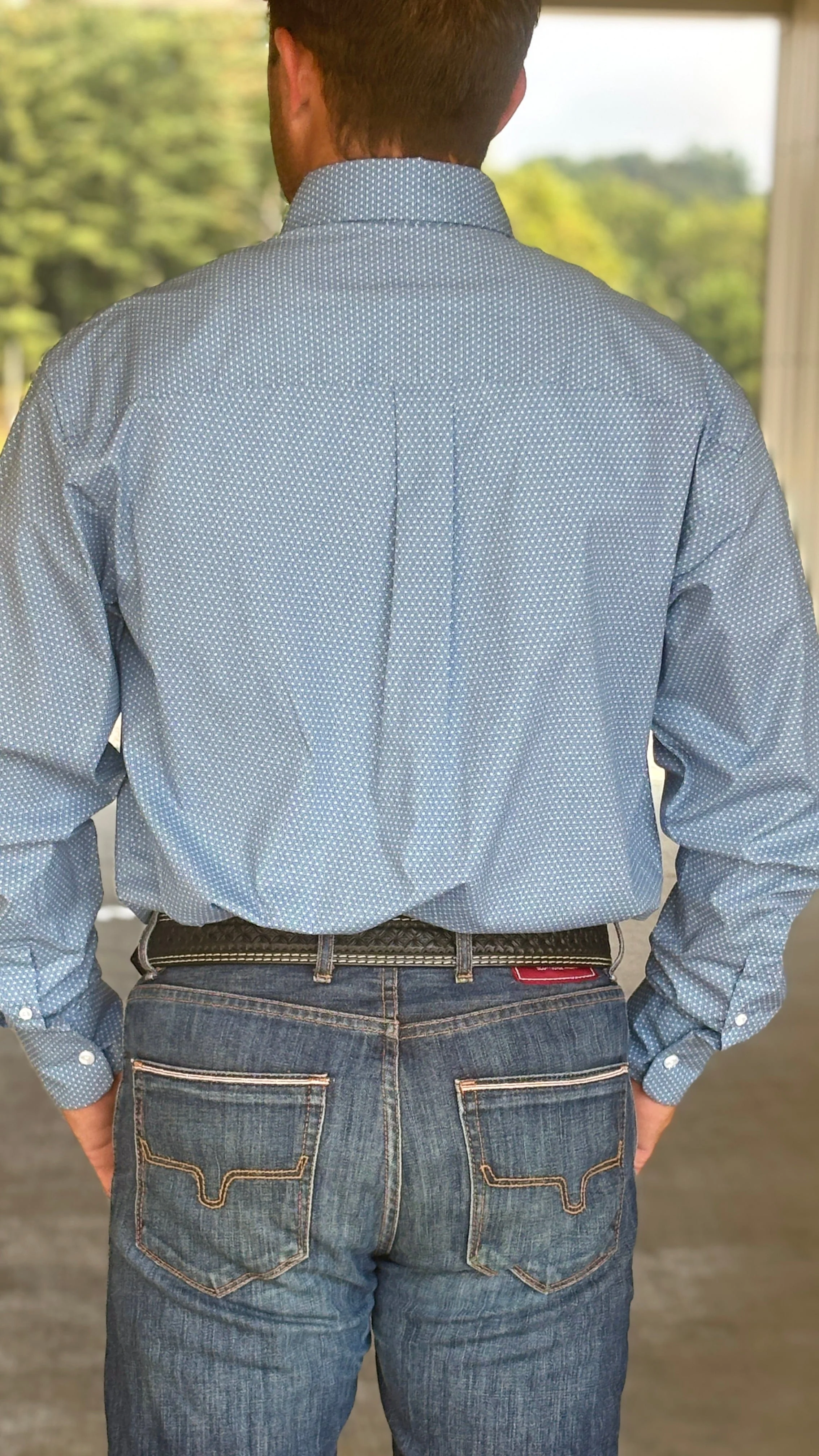 George Strait Shirt by Wrangler ~ Dusty Blue - Image 4