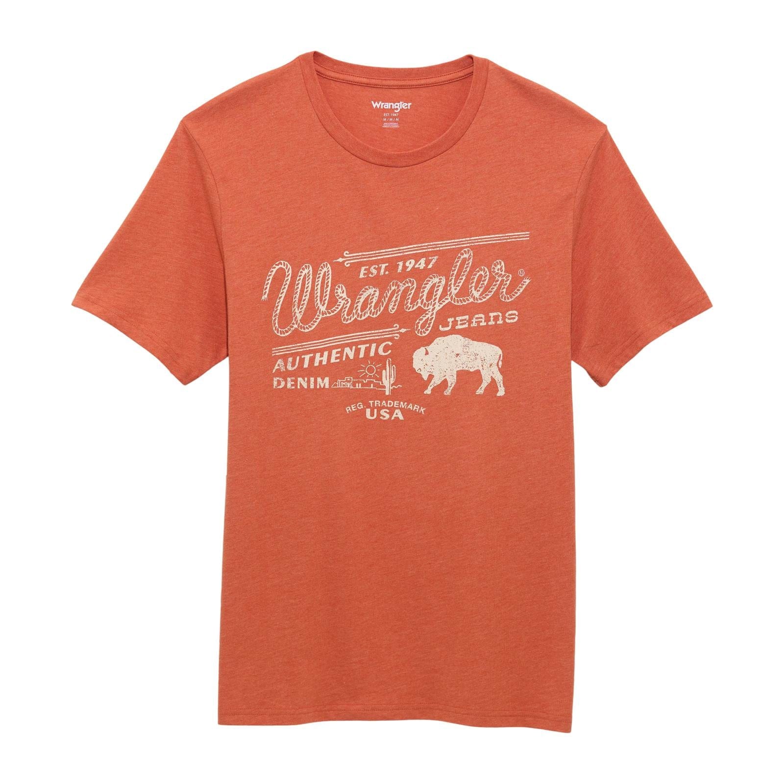 Men's Wrangler Tee ~ Mecca Orange