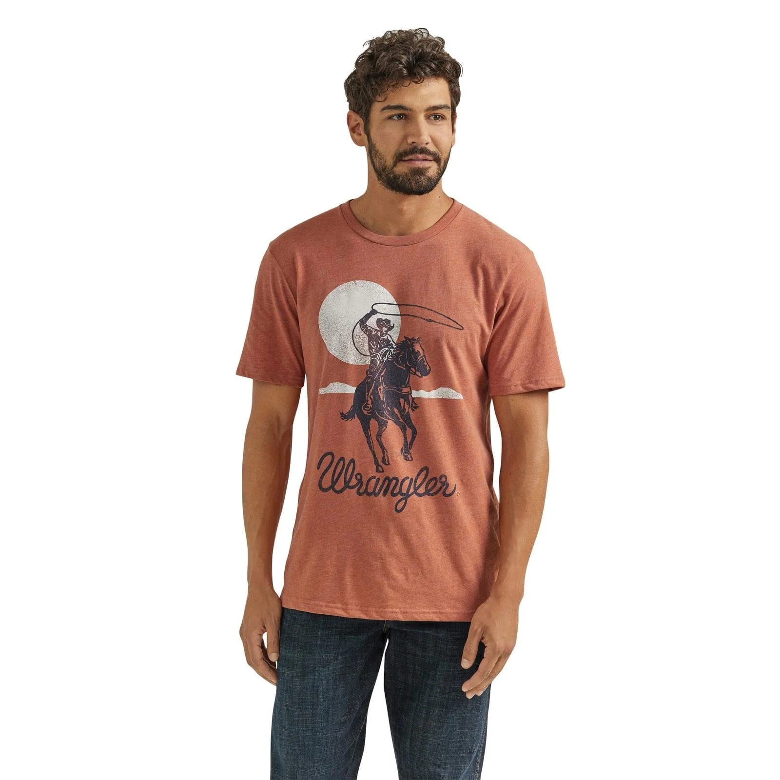 Men's Wrangler Tee ~  Redwood