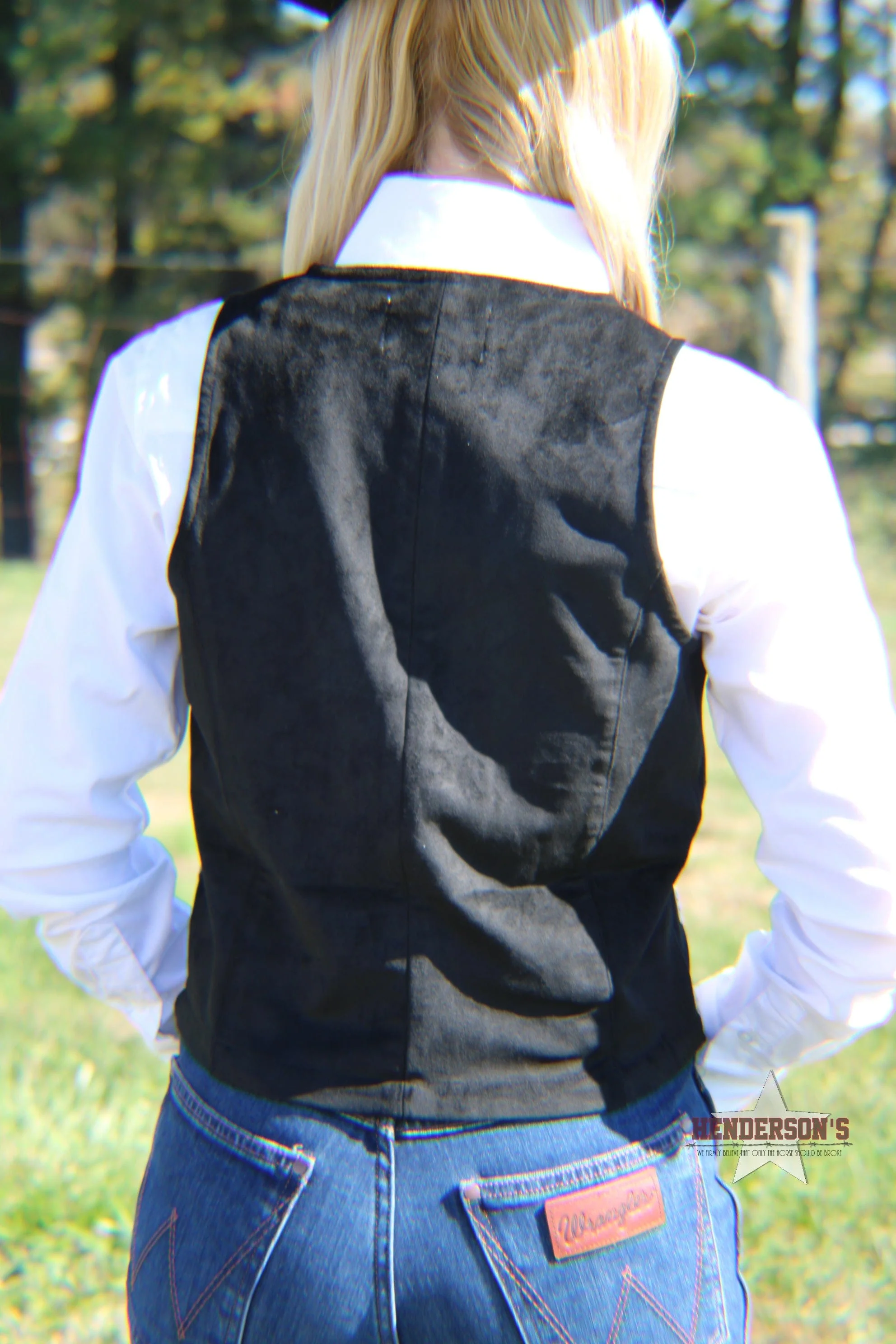 Microsuede Yoked vest - Image 2