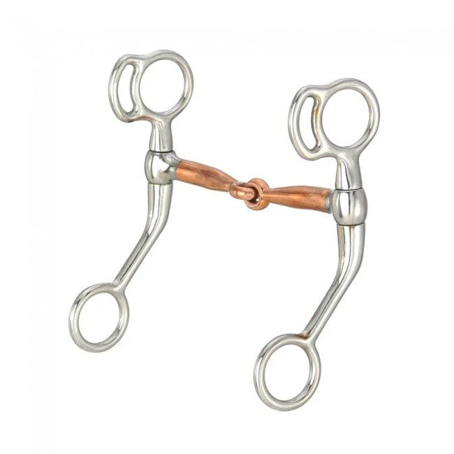Miniature Tom Thumb W/Copper Mouth Snaffle ~ 4"
