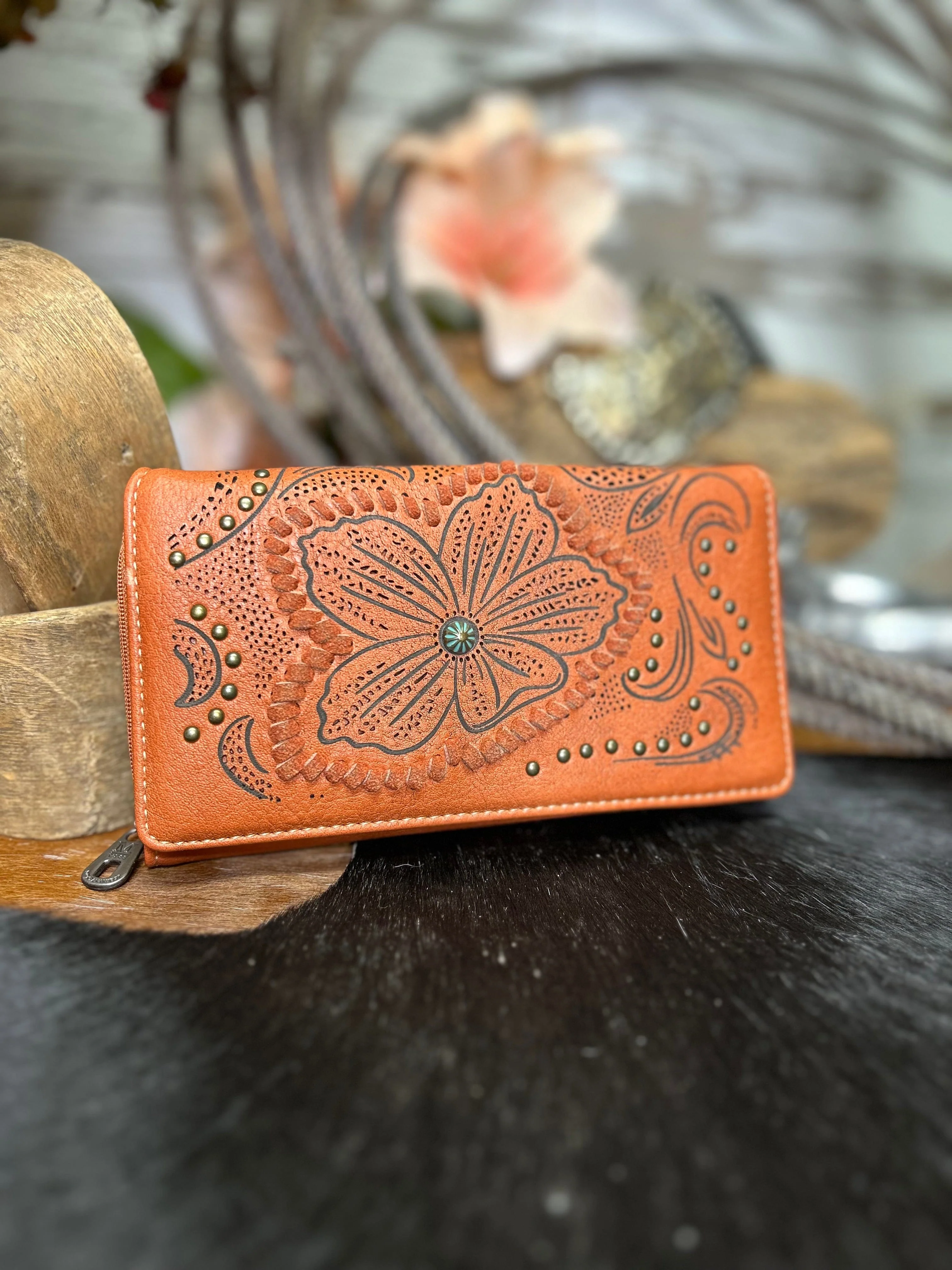 MW Cut out wallet - Orange