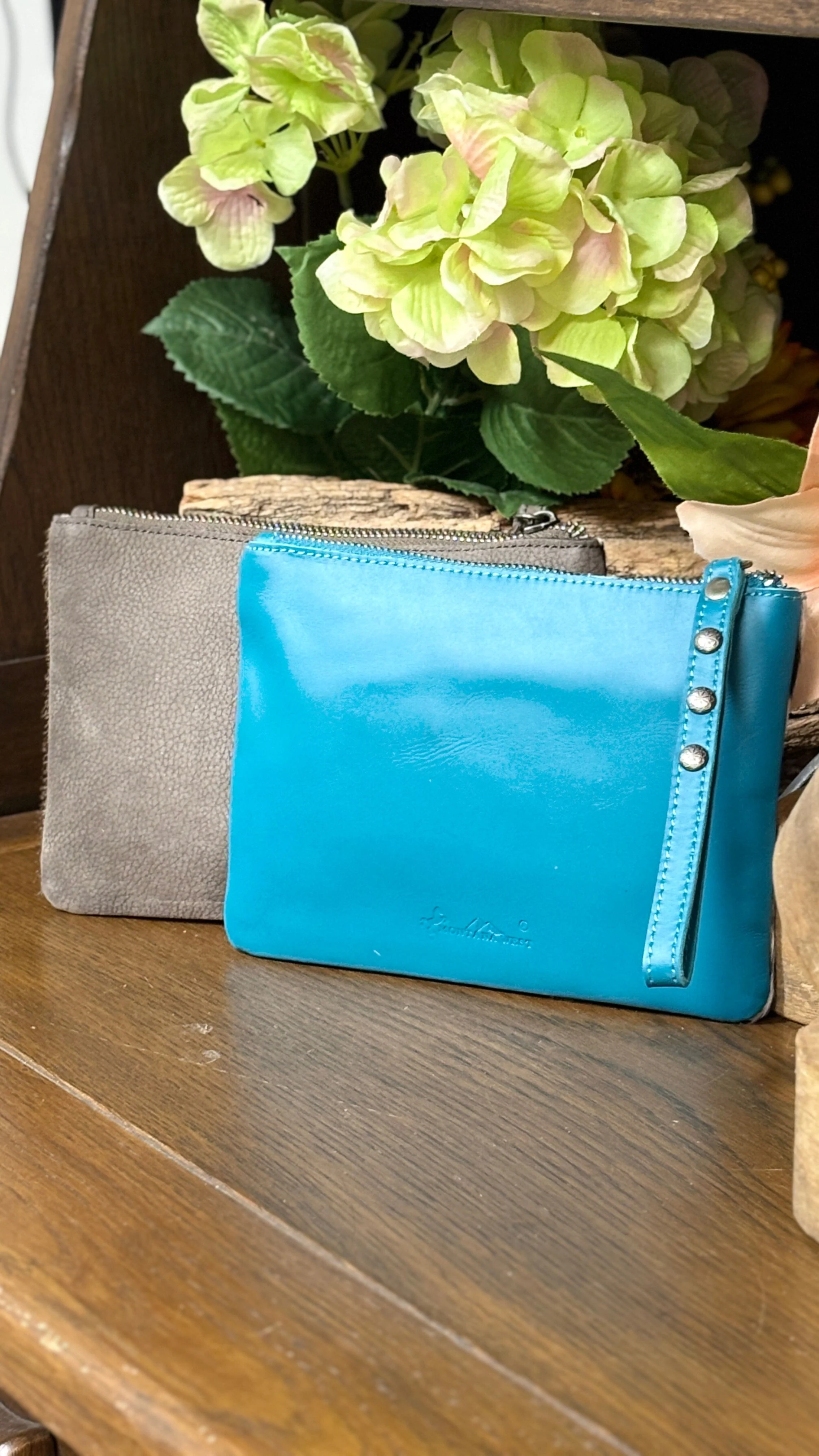 MW Hair-On Cowhide Leather Wristlet ~ Horse - Image 2