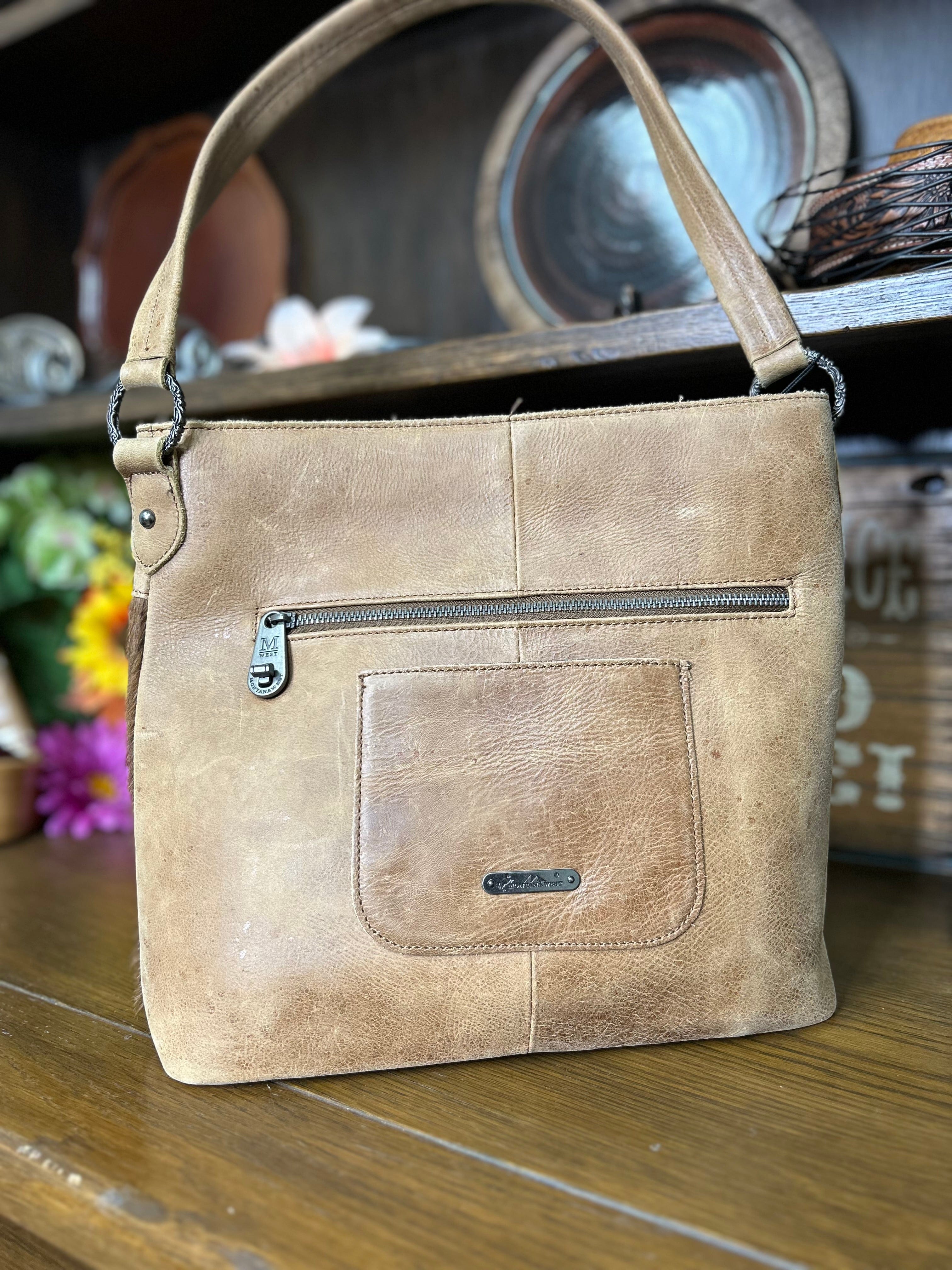 MW Hand Leather Cowhide Hobo - Image 2